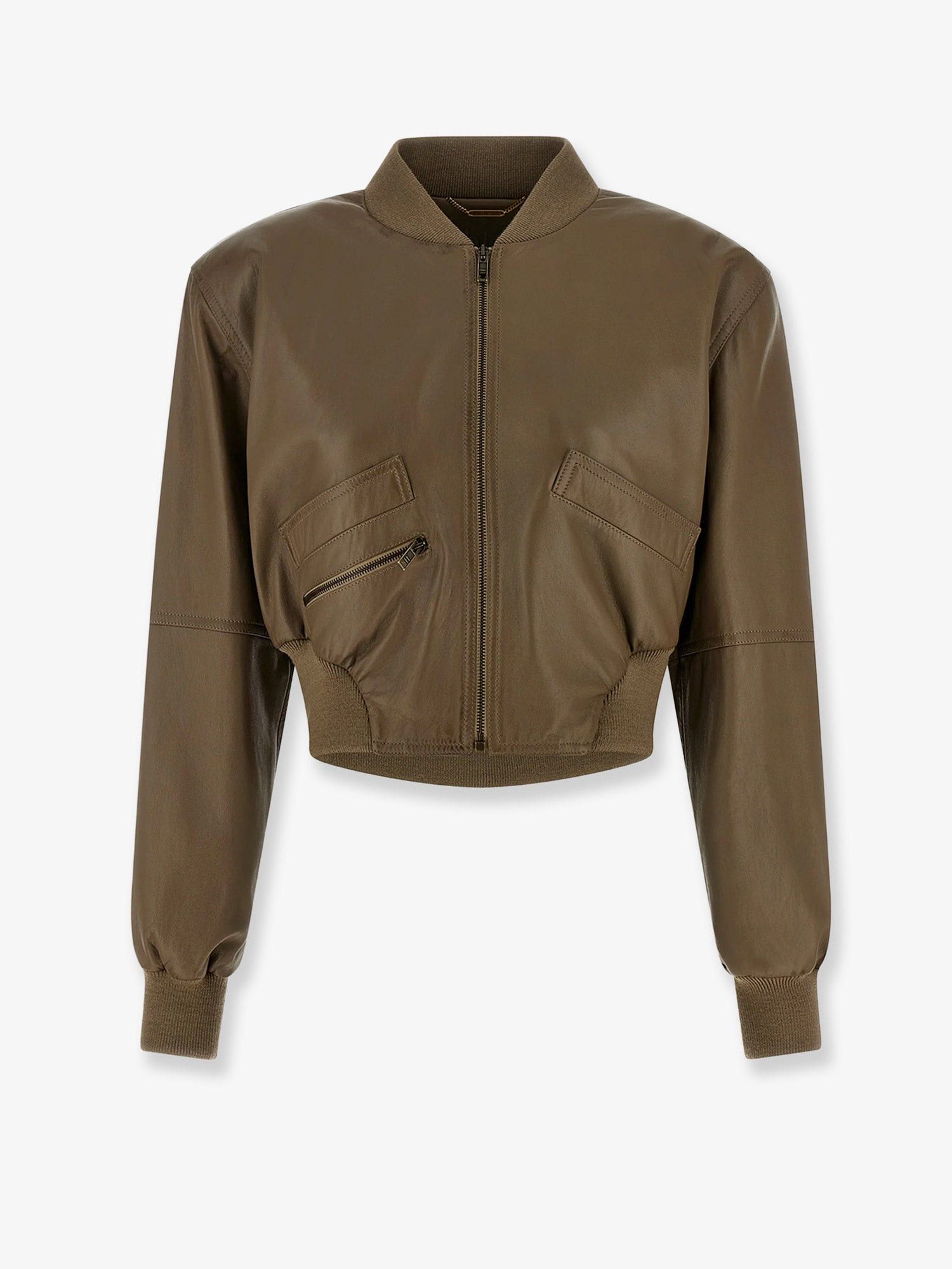 Chloe Crop Fit Leather Jacket Size M / US 6-8 / IT 42-44 - 1 Thumbnail