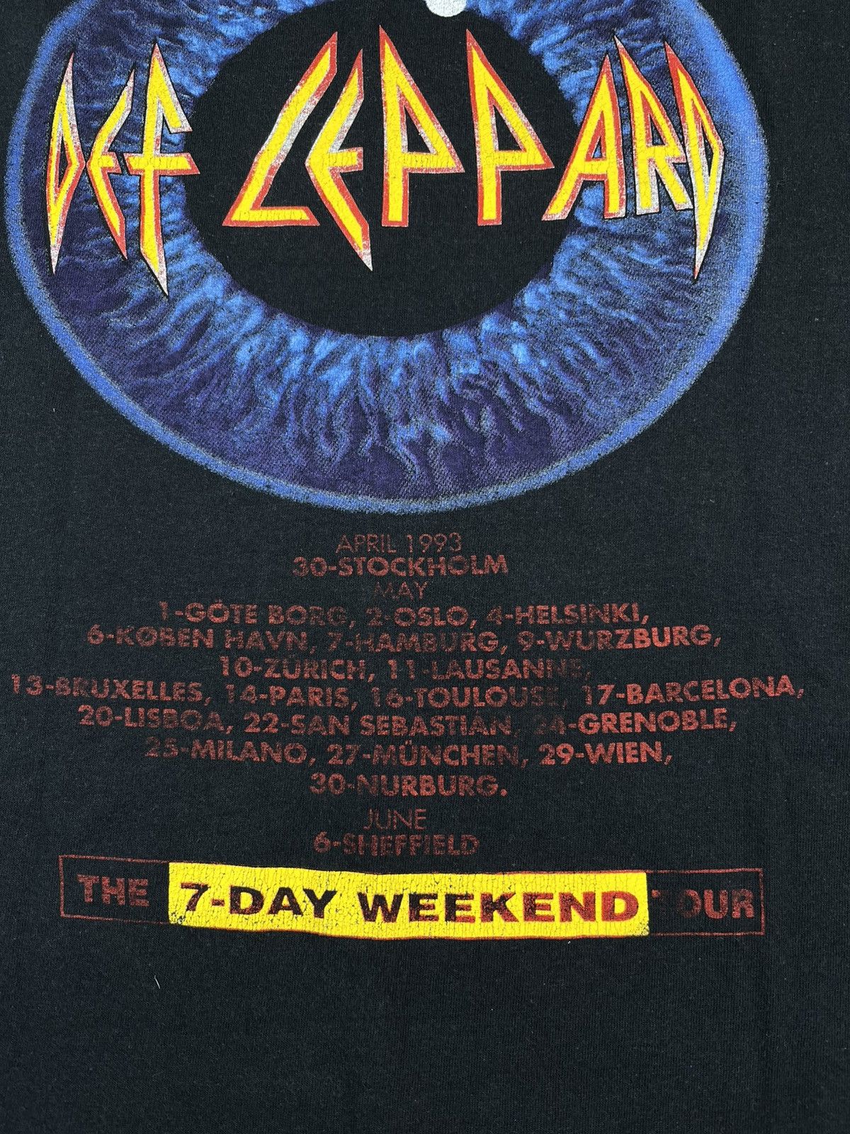 Def Leppard 1993 Def Leopard x 7 Days A Week Size US XL / EU 56 / 4 - 14 Thumbnail