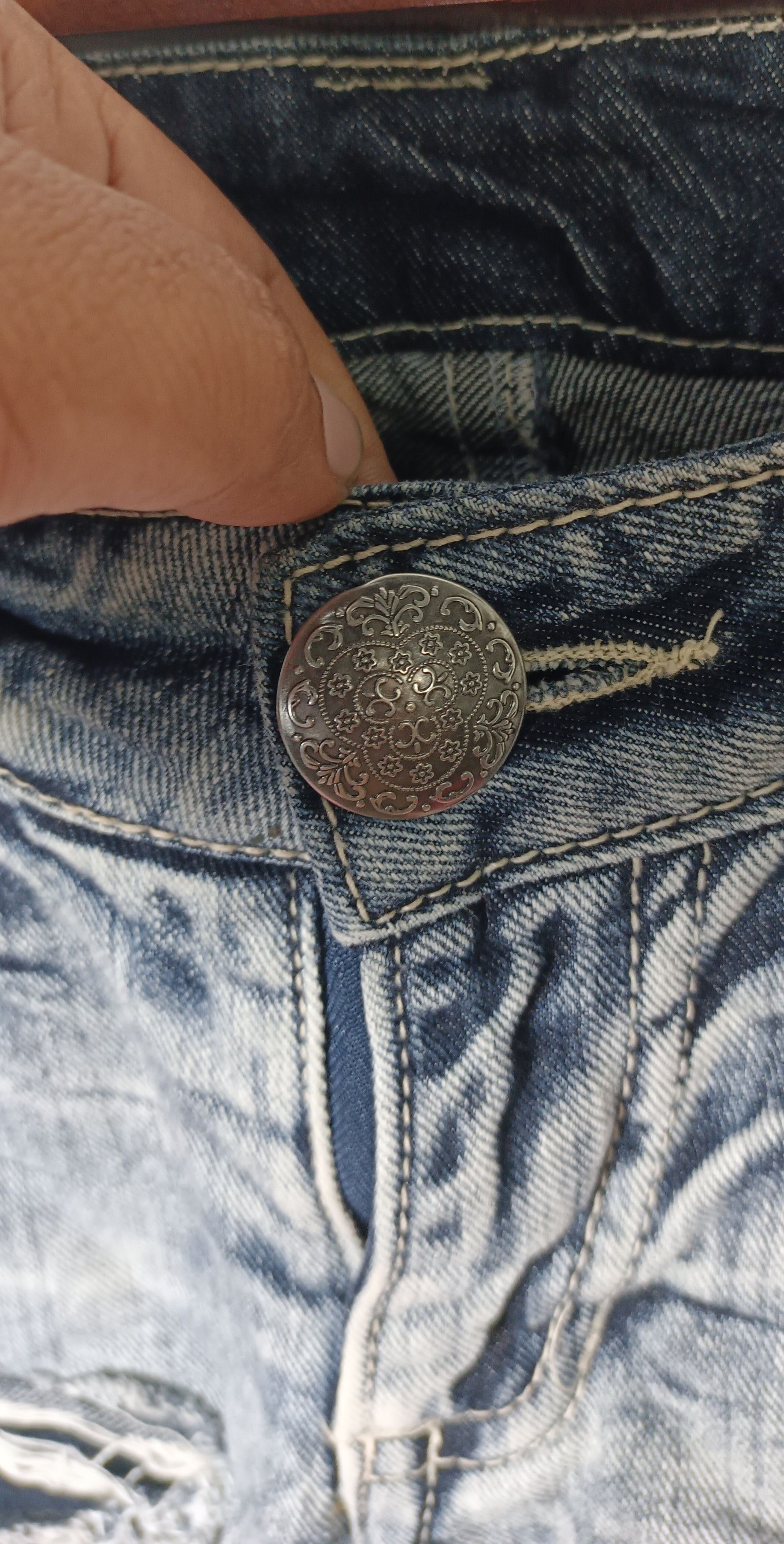 If Six Was Nine Grazie Distressed Denim Cutting Slim Fit Size US 30 / EU 46 - 10 Thumbnail