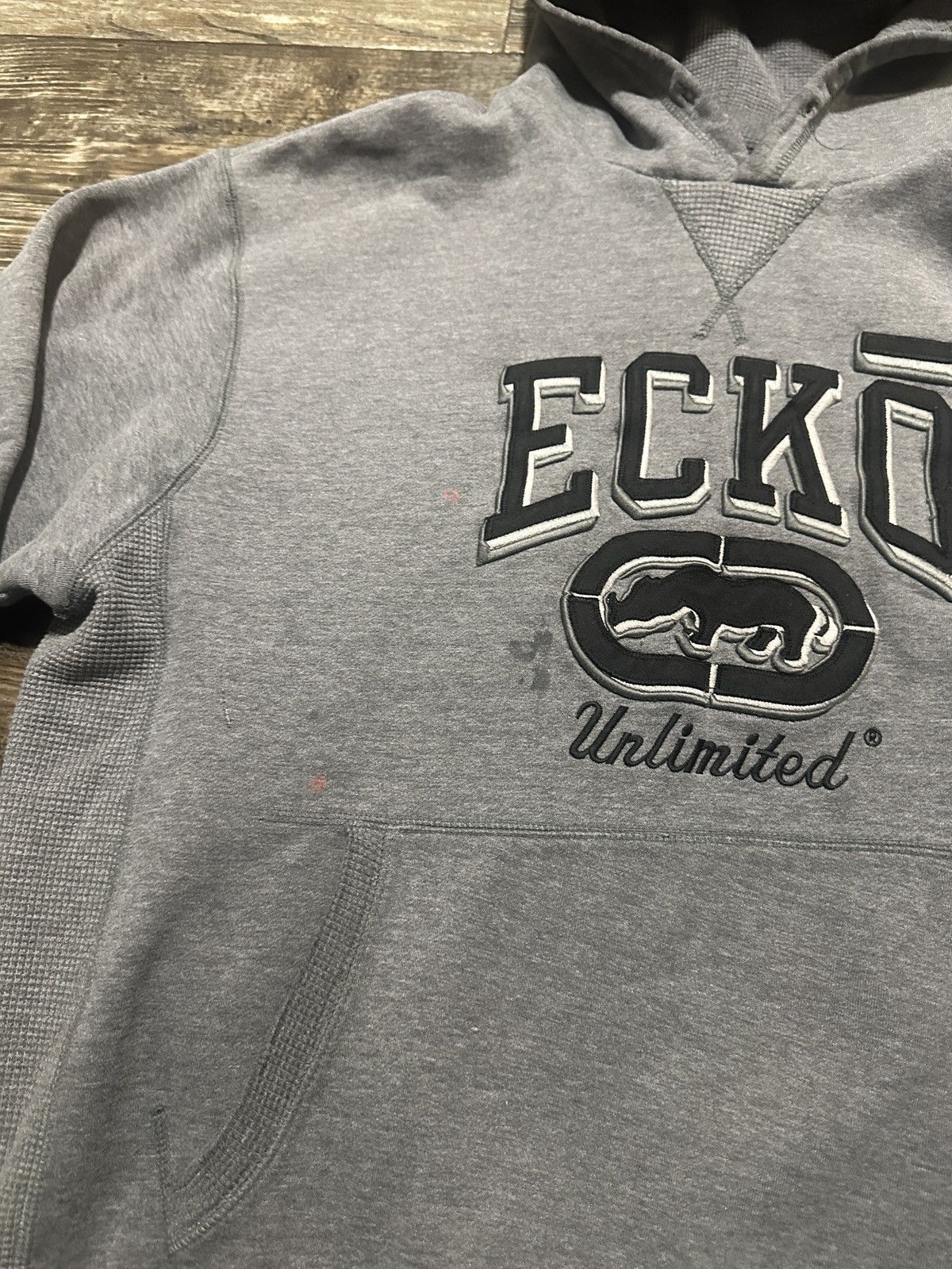 Ecko Unltd. Ecko Unltd. Y2K Gray Hoodie Size US XL / EU 56 / 4 - 4 Thumbnail