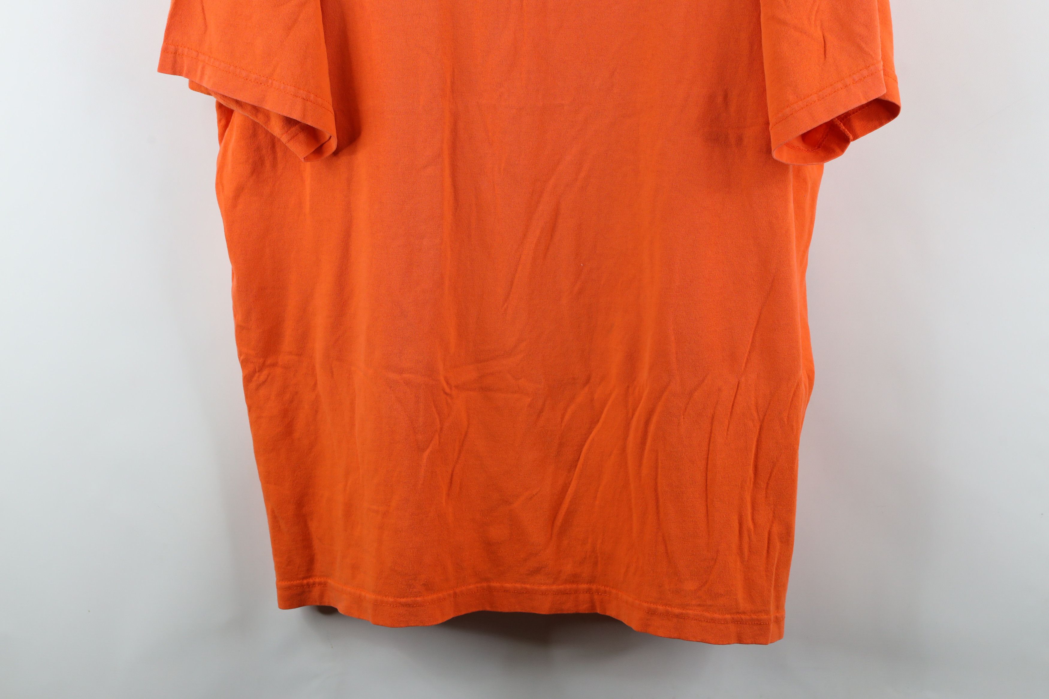Ralph Lauren × Vintage Vintage 90s Chaps Ralph Lauren Spell Out Flag T-Shirt Orange Size US XL / EU 56 / 4 - 3 Thumbnail