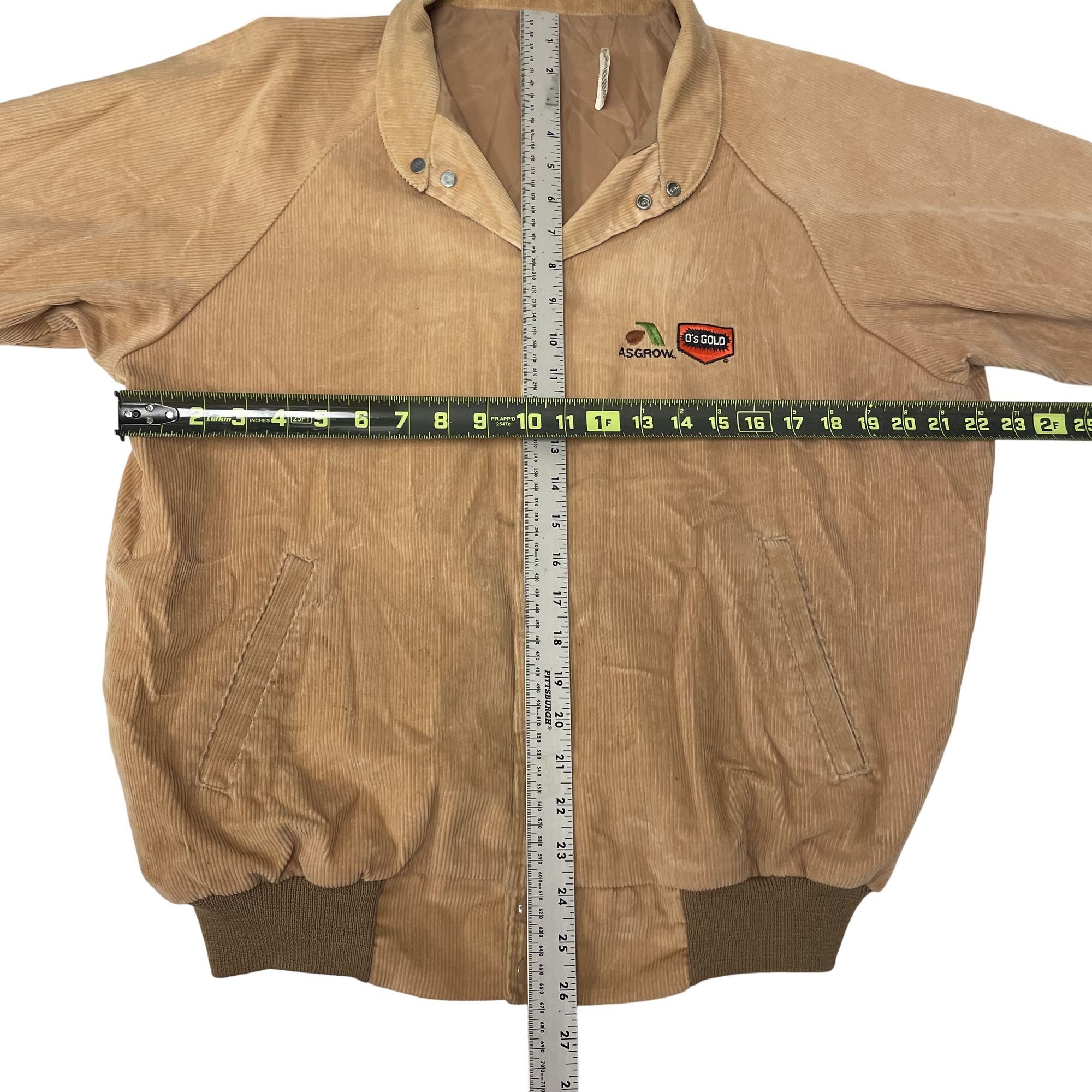 Other Vtg ASGROW Seed Co O's GOLD Beige CORDUROY Bomber Jacket Size US L / EU 52-54 / 3 - 10 Thumbnail