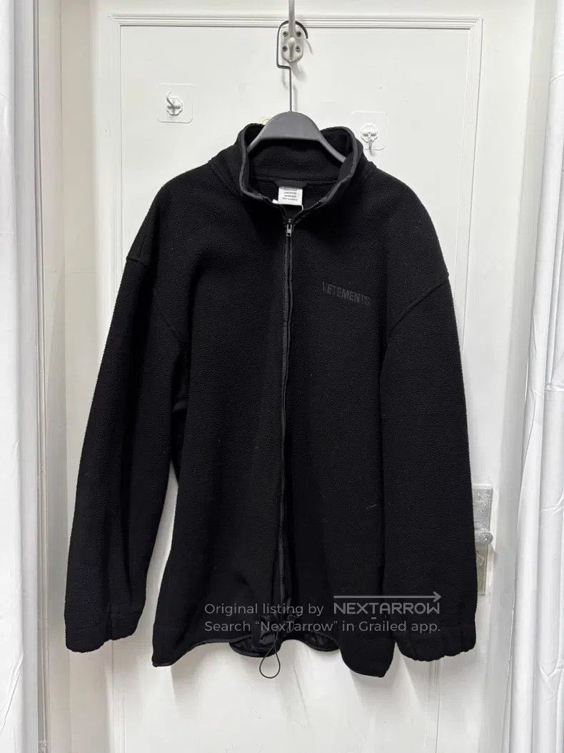 Vetements VETEMENTS Zip-Up Fleece Jacket - Black Size US S / EU 44-46 / 1 - 2 Thumbnail