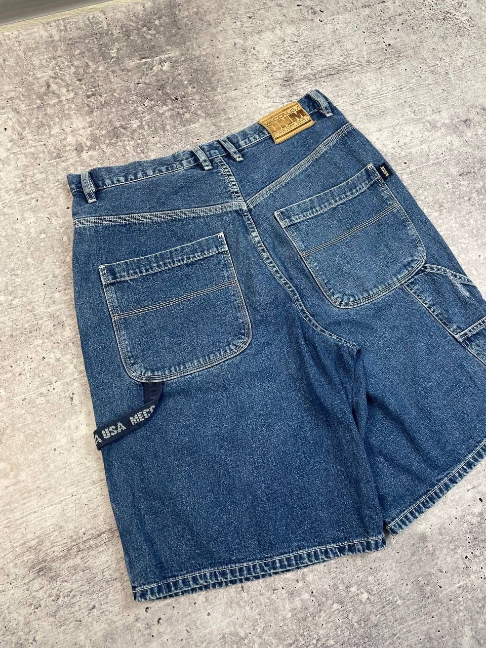 Mecca Vintage Mecca USA Baggy Carpenter Denim Shorts Y2K Size US 36 / EU 52 - 2 Thumbnail