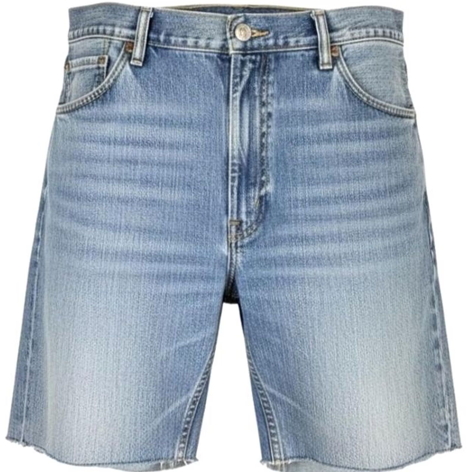 Denime Levi Strauss & Co. 505 Denim Cutoff Shorts Bermuda Mens W40 L32 Blue Cotton Frayed Hem Distressed 5-Pocket Size US 40 / EU 56 - 2 Thumbnail
