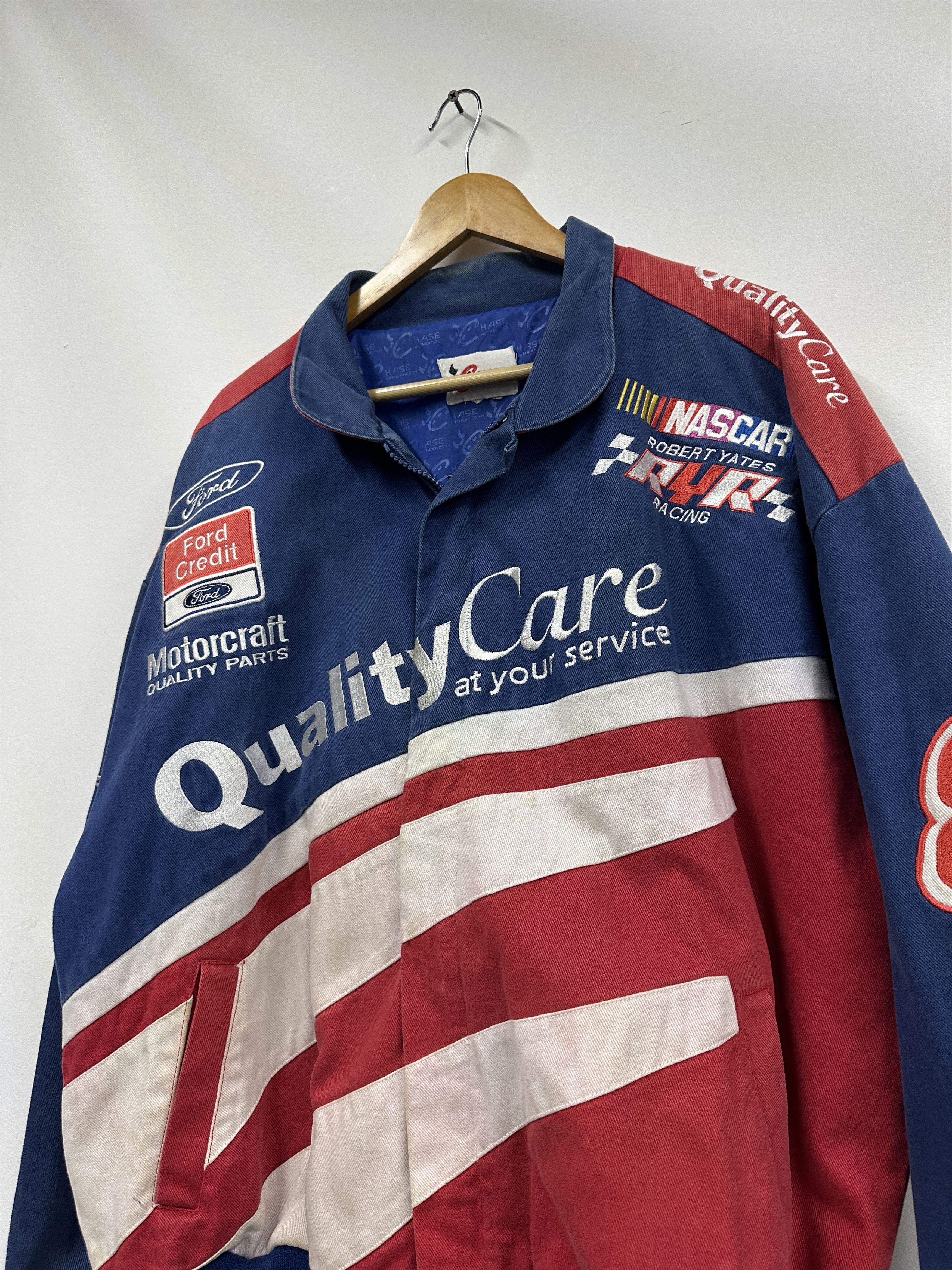 Other Vintage NASCAR Quality Care Racing Jacket Ford Y2K Large Size US L / EU 52-54 / 3 - 2 Thumbnail