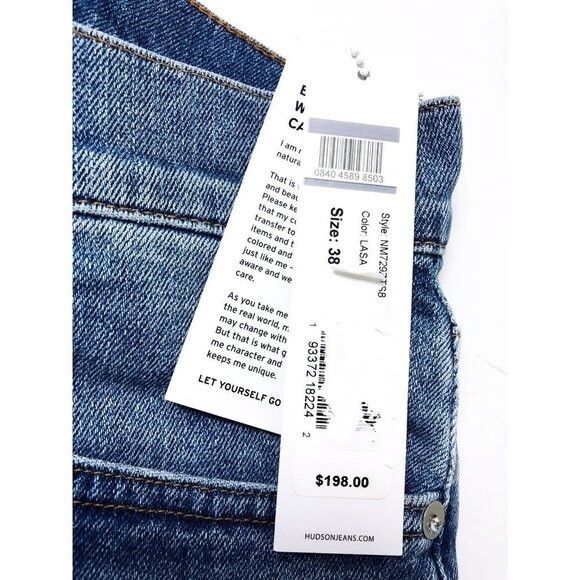 Hudson Hudson Jeans Mens Mid Rise Classic Med Wash Tapered Skinny J Size US 38 / EU 54 - 6 Thumbnail