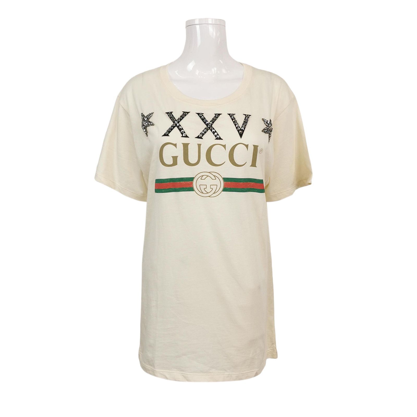 Gucci Gucci XXV Logo Short Sleeve T-Shirt Size S Size US S / EU 44-46 / 1 - 1 Thumbnail