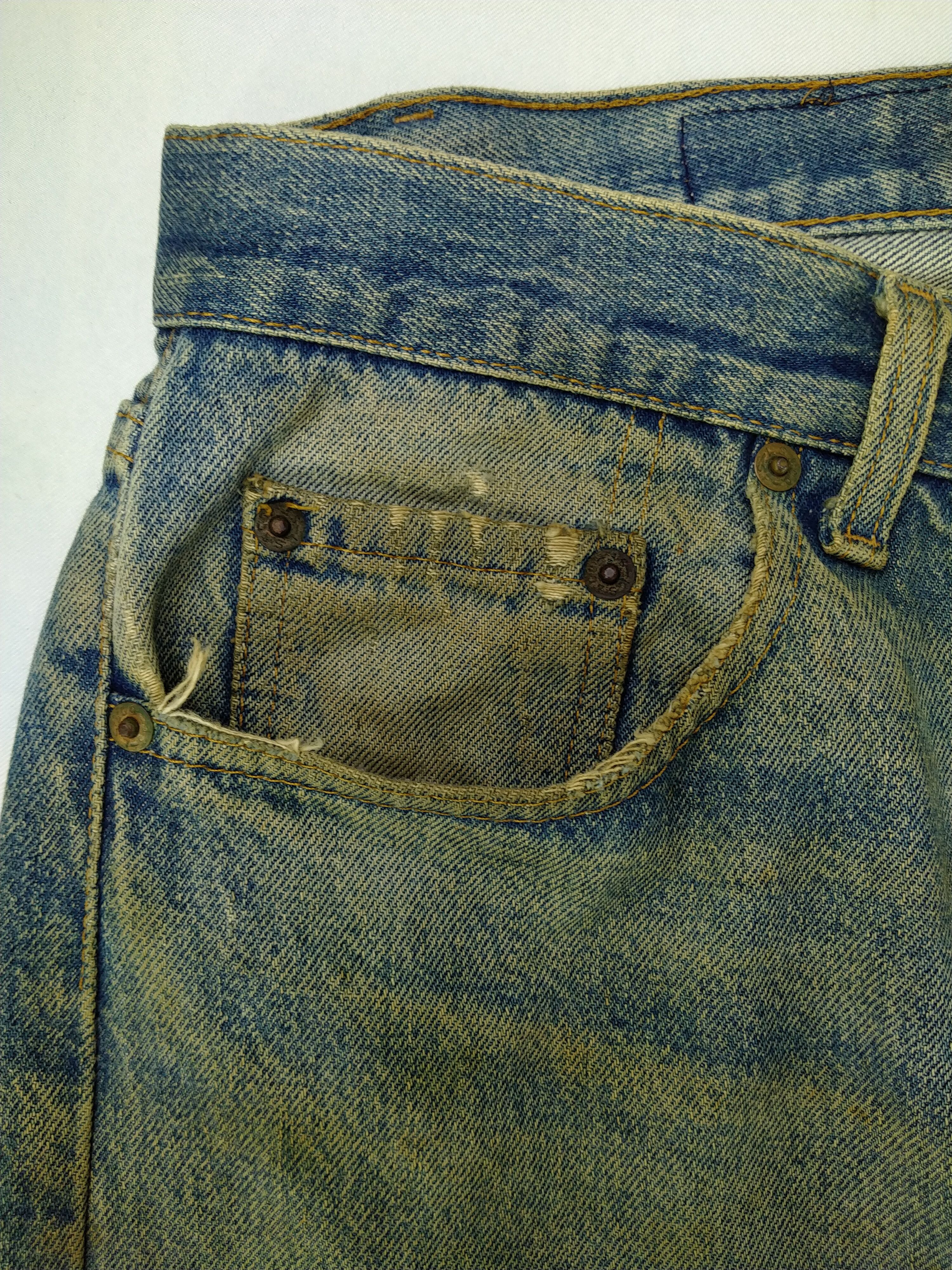 Levi's 80s Rusty Blue Vintage Levi's 501 Denim 36x29.5 -JN680 Size US 36 / EU 52 - 11 Thumbnail