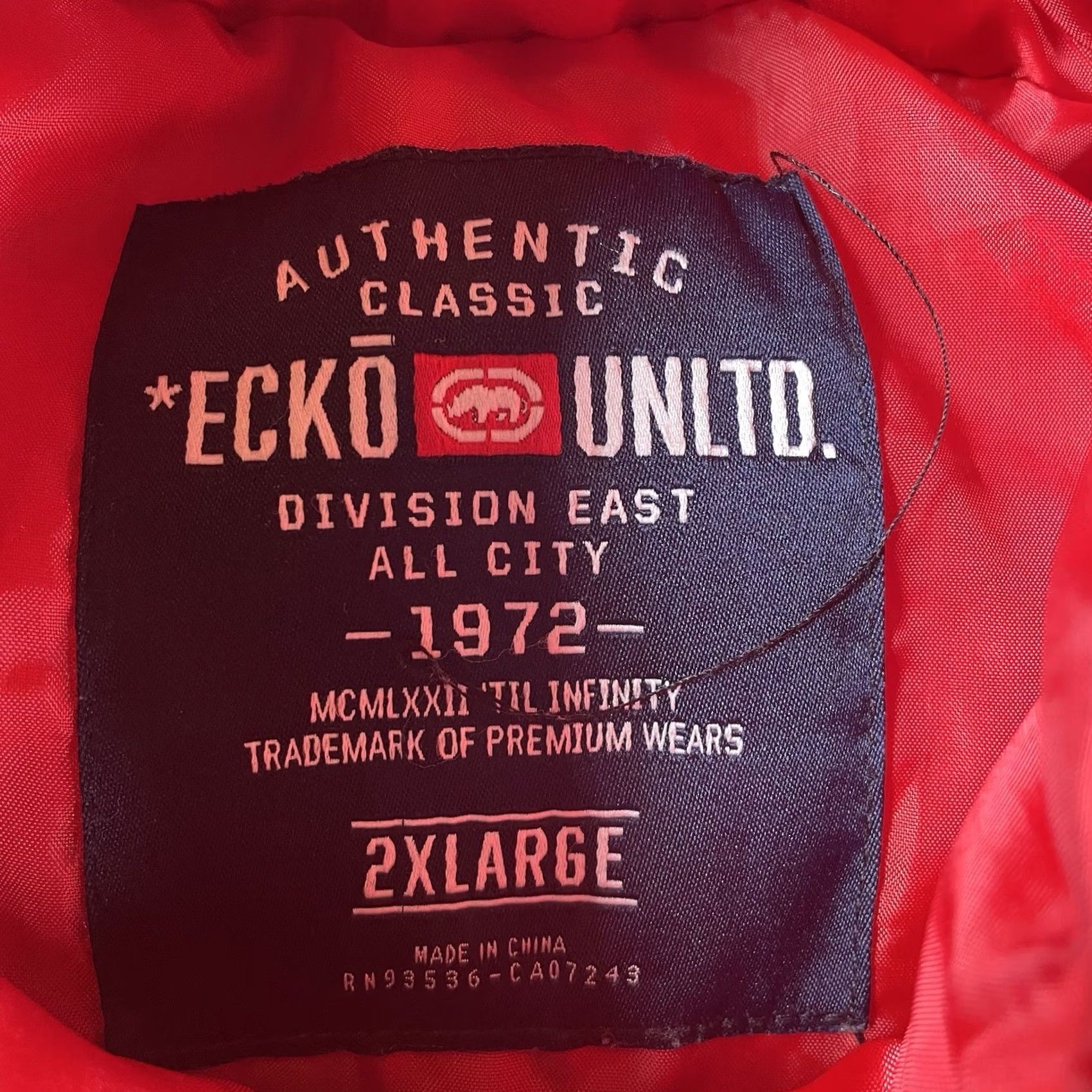 Ecko Unltd. Ecko Unlimited Puffer Vest Mens 2XL Brown Red Corduroy Western Vest Y2K Rhino Vest Size US XXL / EU 58 / 5 - 3 Thumbnail
