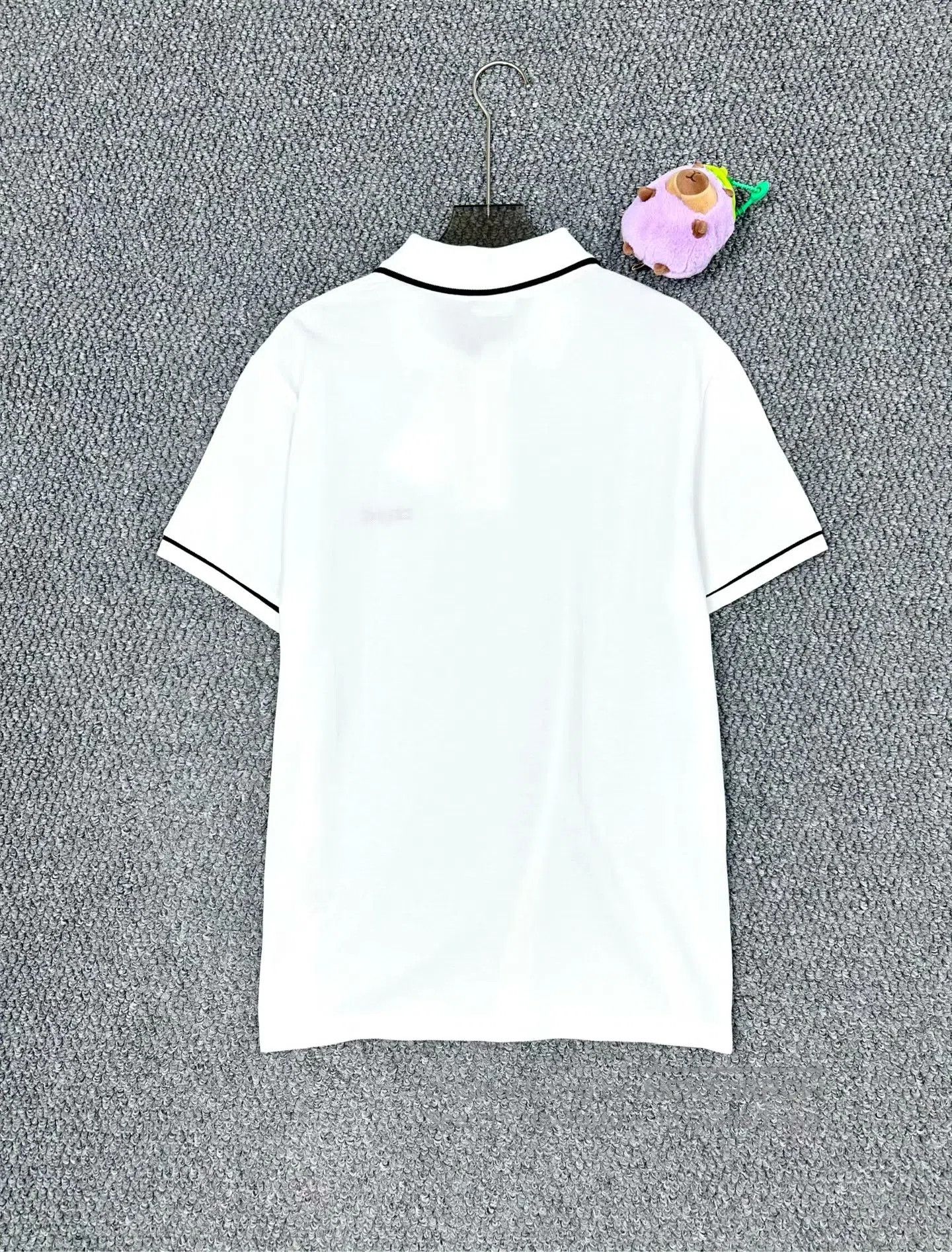 Celine CELINE White embroidered letter logo collar short sleeve P Size US S / EU 44-46 / 1 - 2 Thumbnail