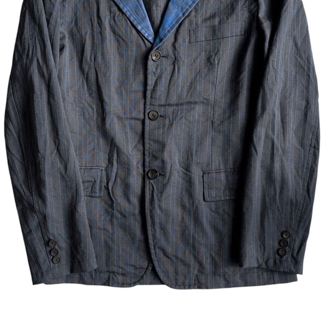 Comme des Garcons Homme COMME des GARÇONS HOMME 2004AW Striped 3B Tailored Jacket S Size US S / EU 44-46 / 1 - 3 Thumbnail