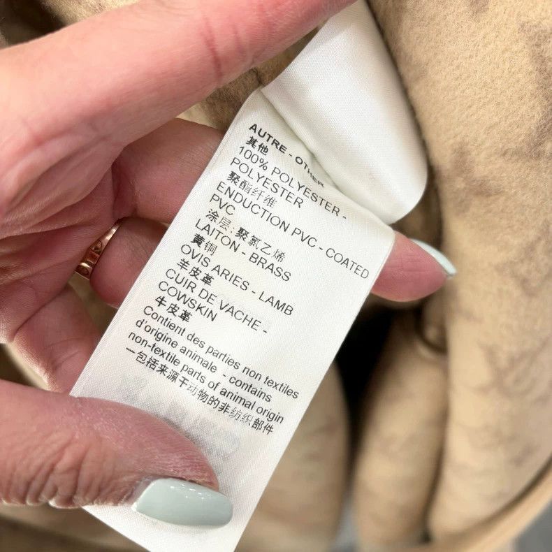 Louis Vuitton Beige Long Wool Coat with Logo Interior-2506 Size XS / US 0-2 / IT 36-38 - 6 Thumbnail