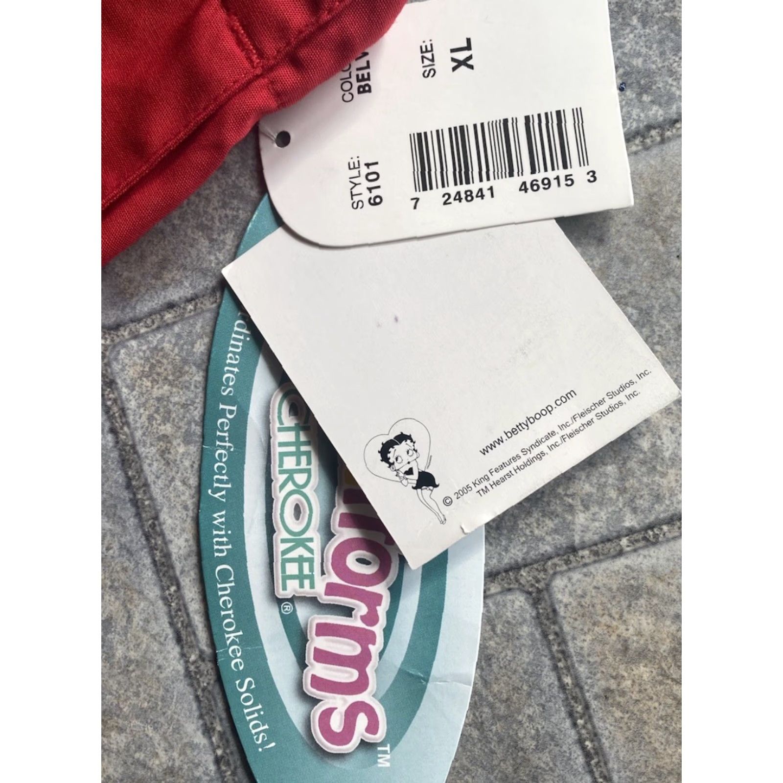 Cherokee NWT Cherokee Tooniforms Betty Boop Red Scrubs Pants Women’s XL Size 40" / US 18 - 6 Thumbnail