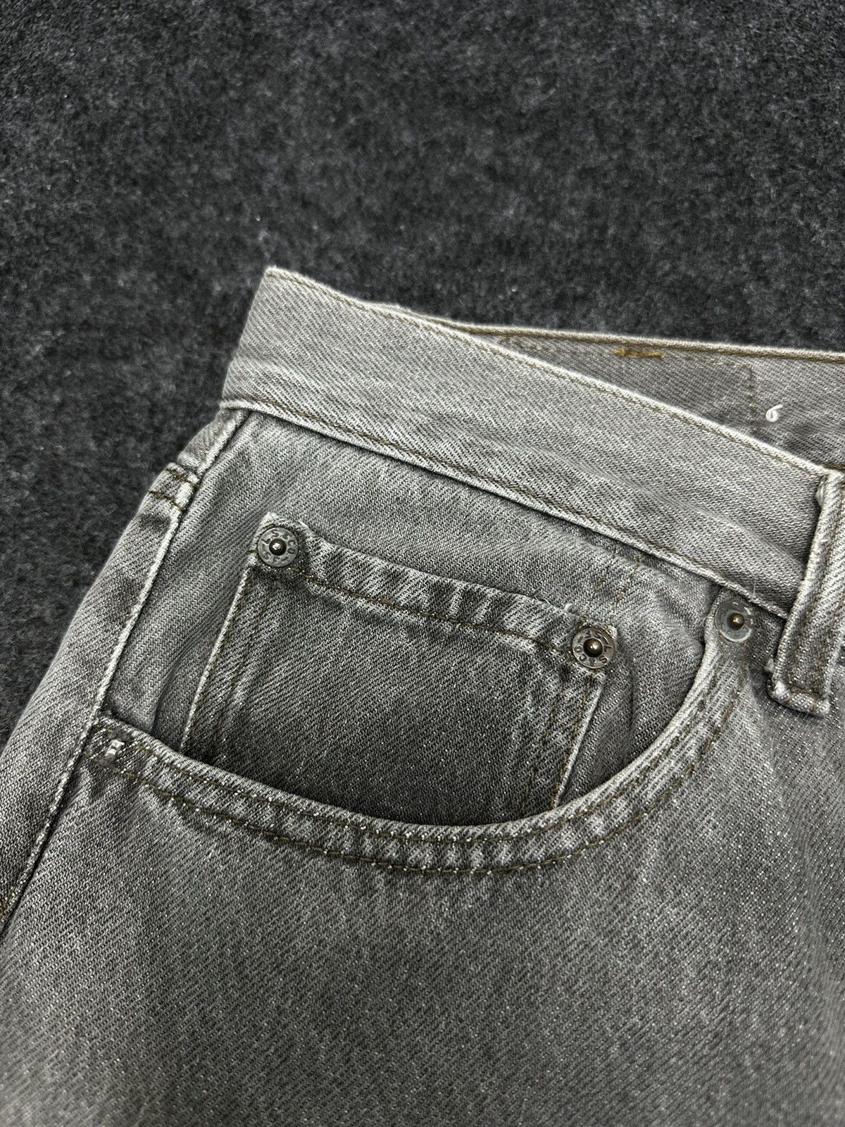 Levi's Vintage 90s Levi’s 501 Usa Grey Faded Denim F35 Size US 30 / EU 46 - 5 Thumbnail