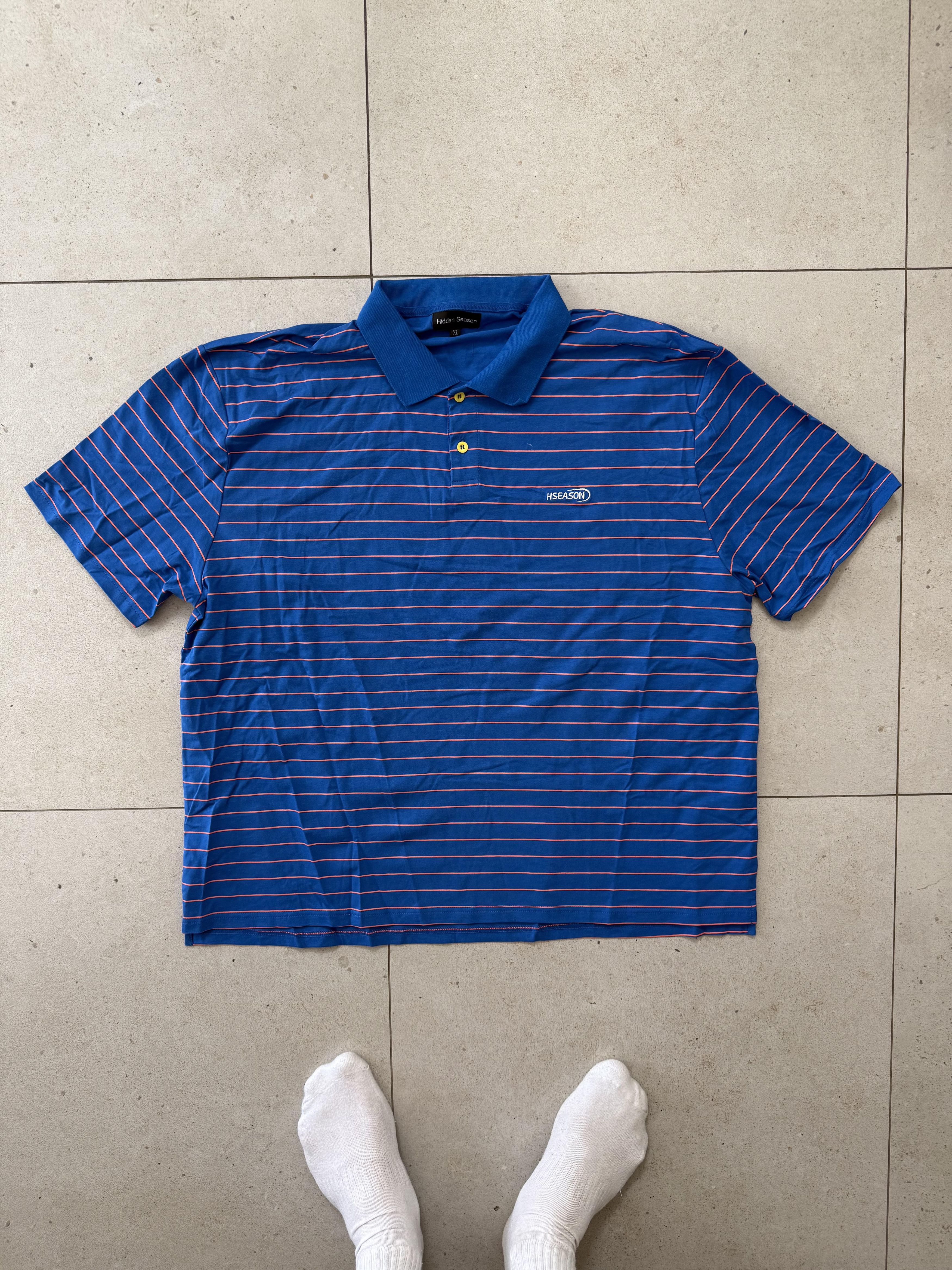 The GV Gallery Hidden Season Blue Striped Polo - XL Size US XL / EU 56 / 4 - 1 Thumbnail