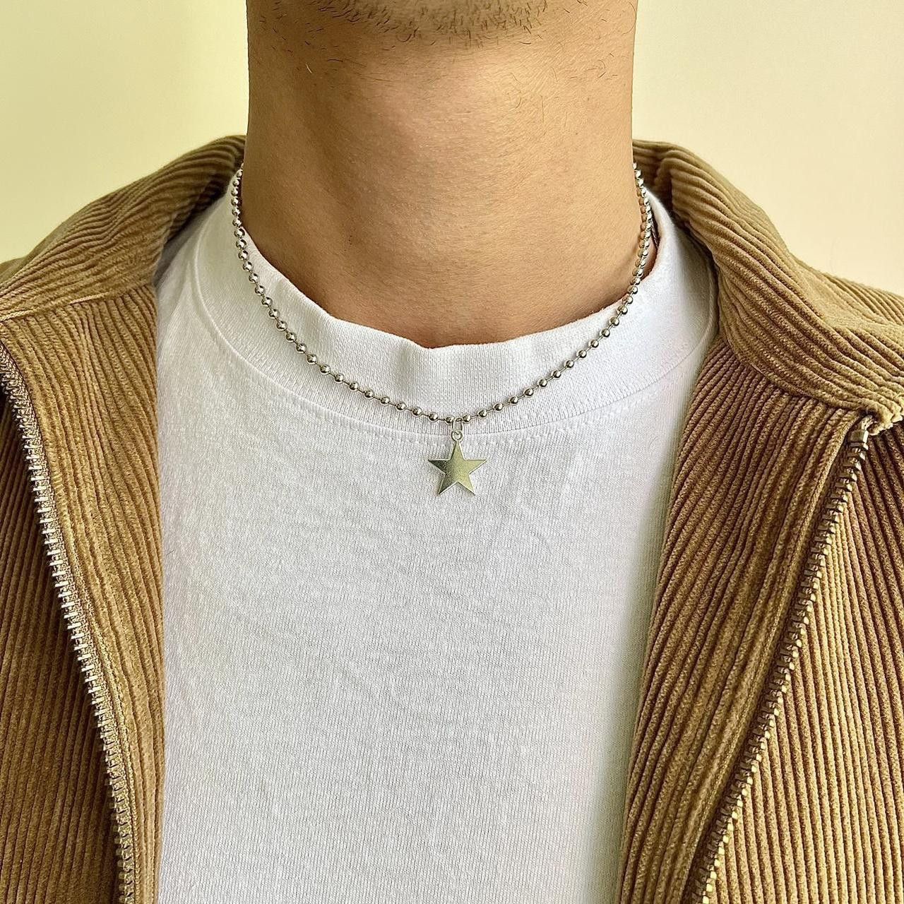 Jewelry y2k 2000s vintage style silver gothic star pendant necklace Size ONE SIZE - 3 Thumbnail