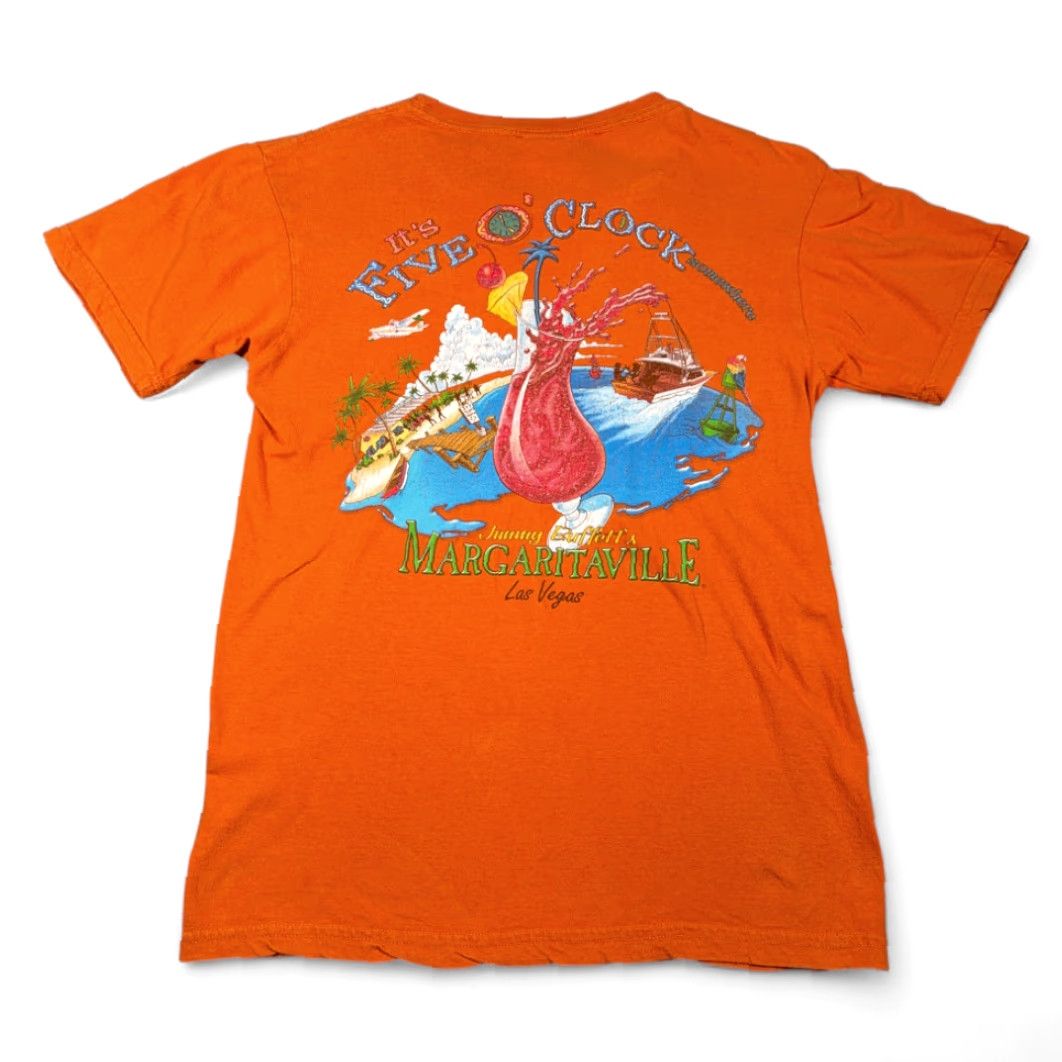 Vintage VINTAGE Margaritaville Shirt Adult SMALL Orange Cotton Tropical Las Vegas 90s Mens T-Shirt Size US S / EU 44-46 / 1 - 2 Thumbnail