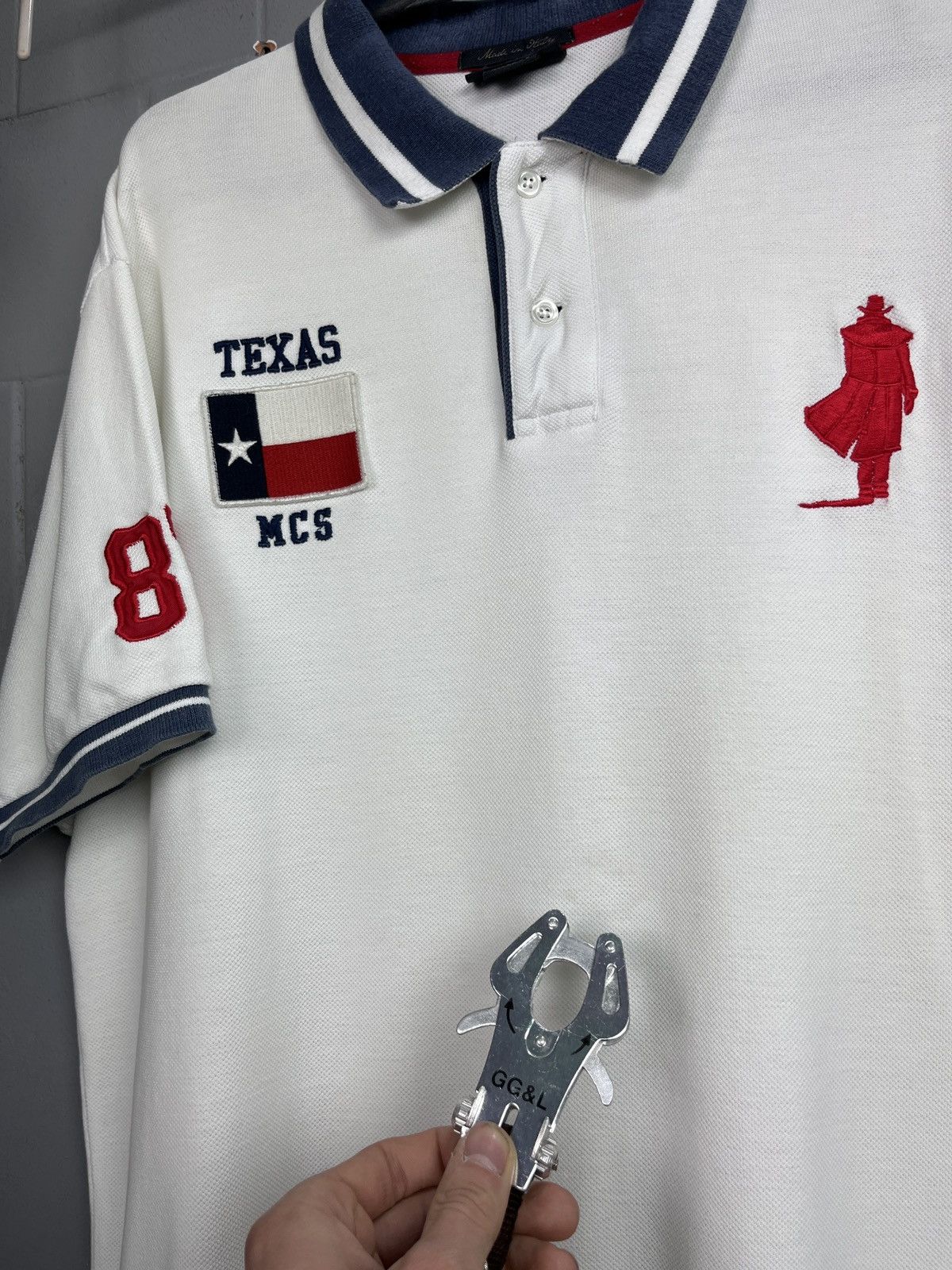 Marlboro MARLBORO TEXAS COWBOY FADED MADE IN ITALY POLO TEE - № 05 Size US L / EU 52-54 / 3 - 6 Thumbnail
