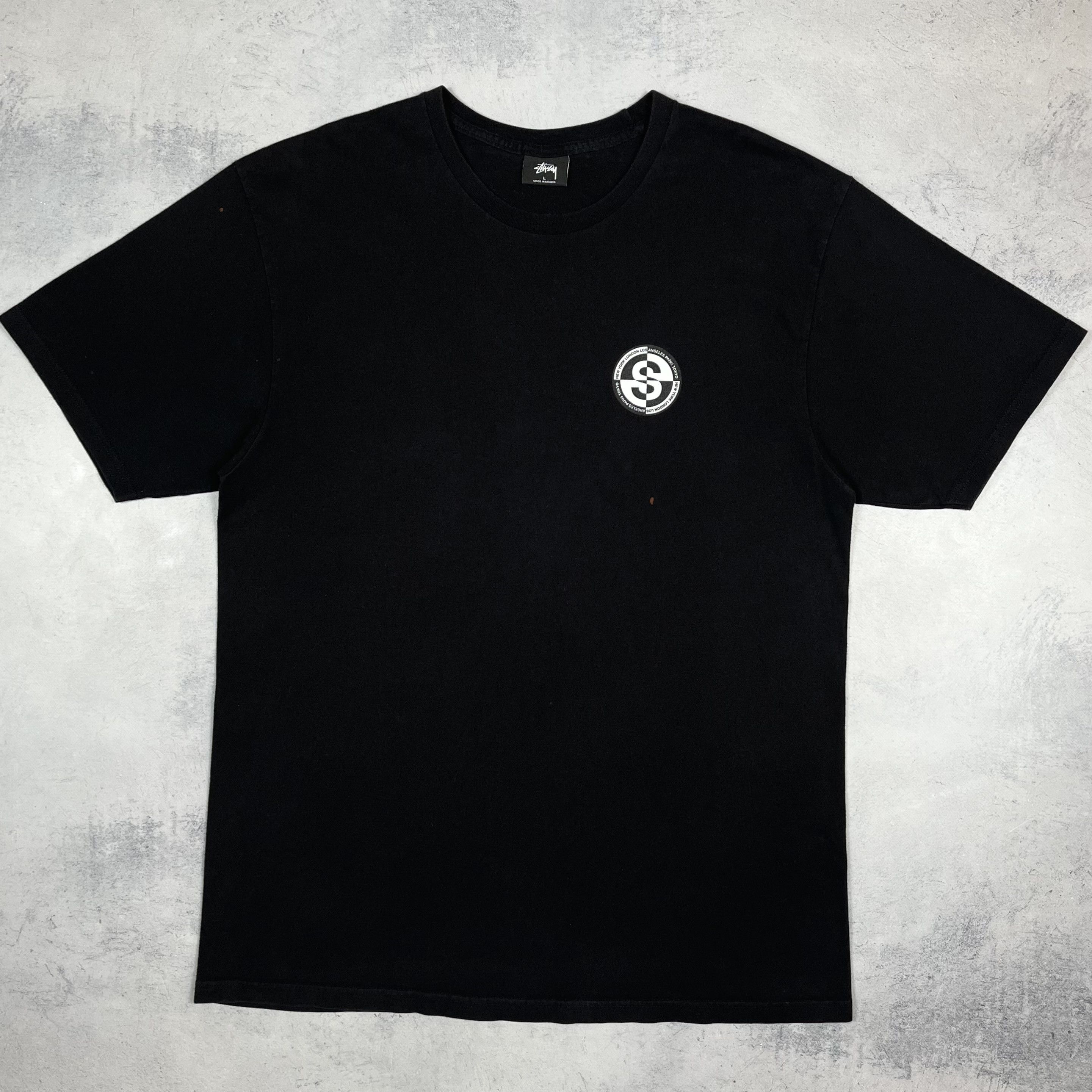 Stussy Vintage Stussy Tour Y2K Big Logo T Shirt 00’s Size US L / EU 52-54 / 3 - 8 Thumbnail