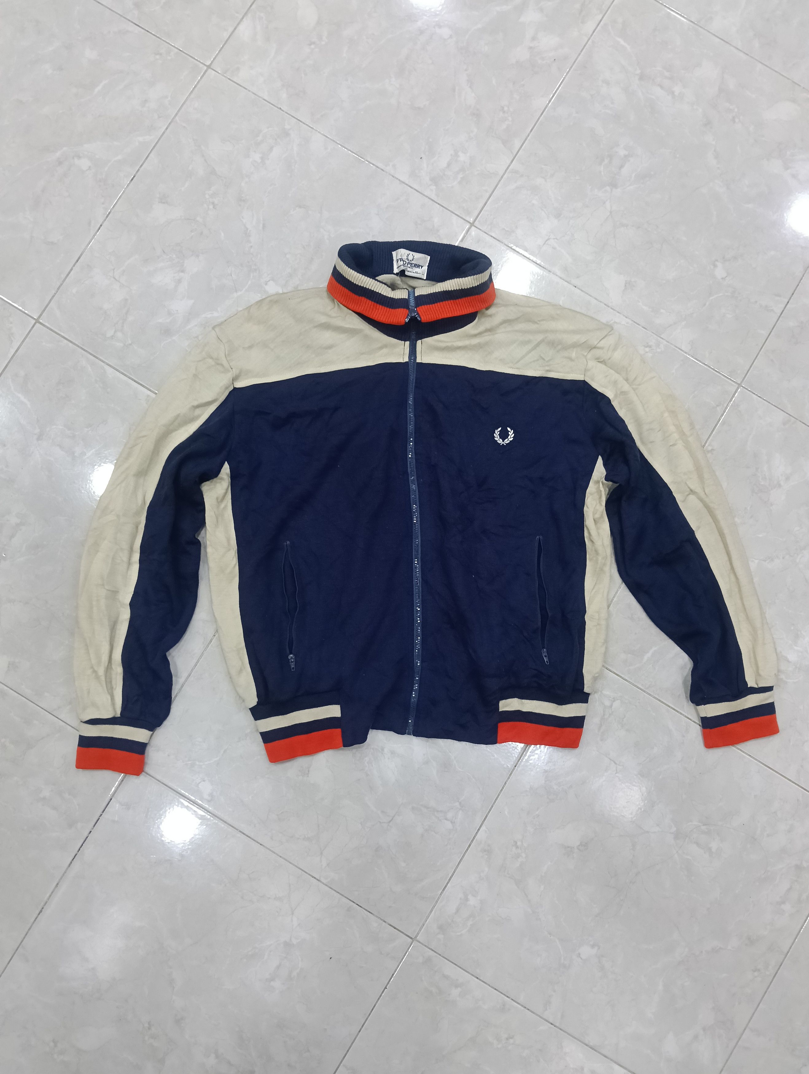 Fred Perry Vintage 80s Fred Perry Like Tracktop Size US L / EU 52-54 / 3 - 1 Thumbnail