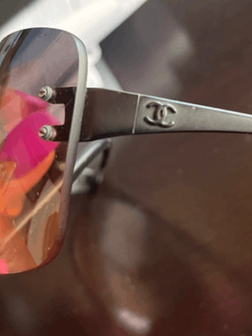 Chanel CHANEL Sunglasses Rimless Rhinestone 4017 Shields Size ONE SIZE - 7 Thumbnail
