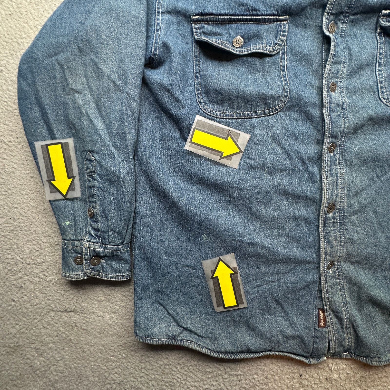 Levi's VTG Levi Strauss Denim Fleece Lined Plaid Button Up Shirt XL Size US XL / EU 56 / 4 - 7 Thumbnail