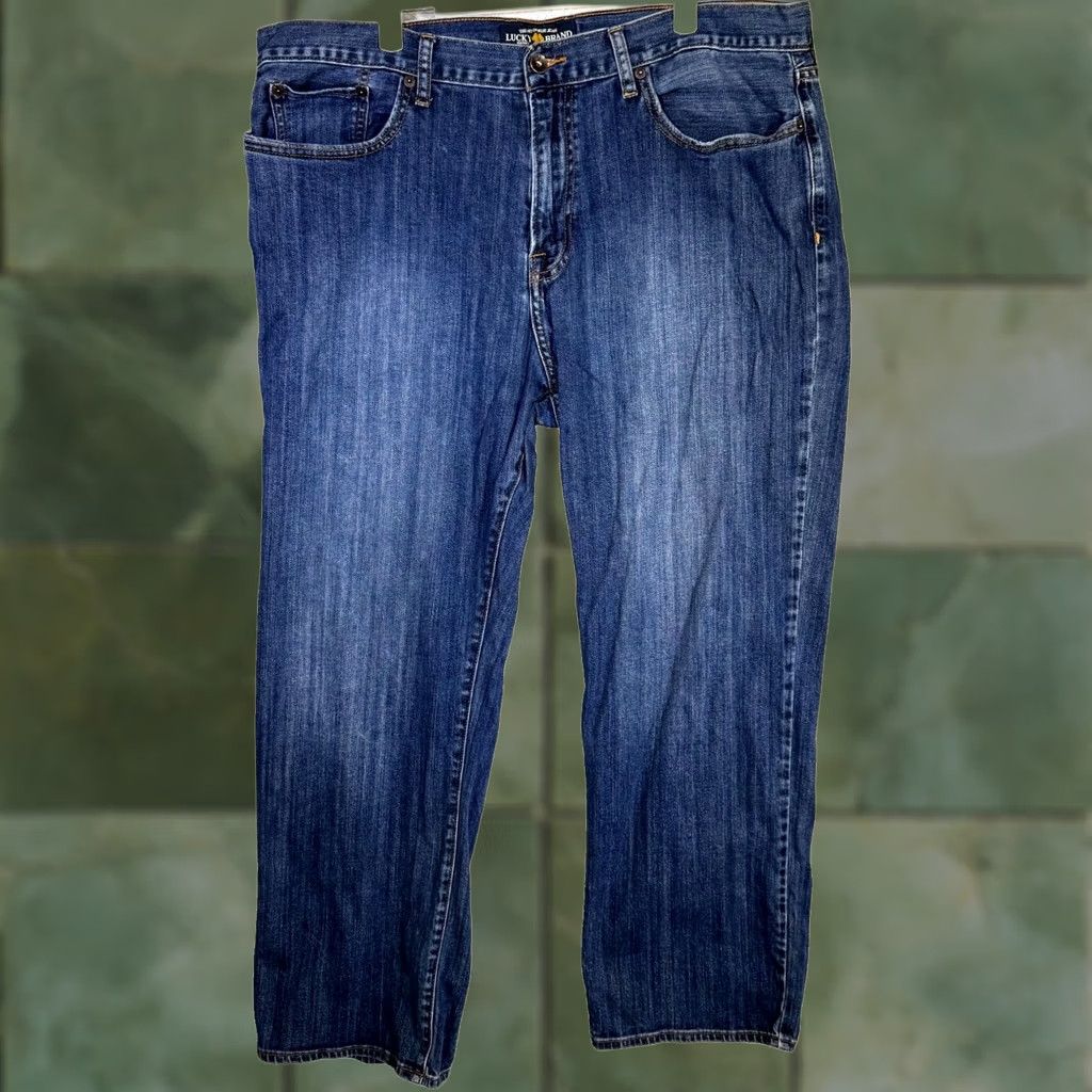 Lucky Brand Lucky Brand 361 Men’s Jeans 40 x 30 Blue Denim Vintage Straight Mid-Rise Stretch Jeans Size US 40 / EU 56 - 1 Thumbnail