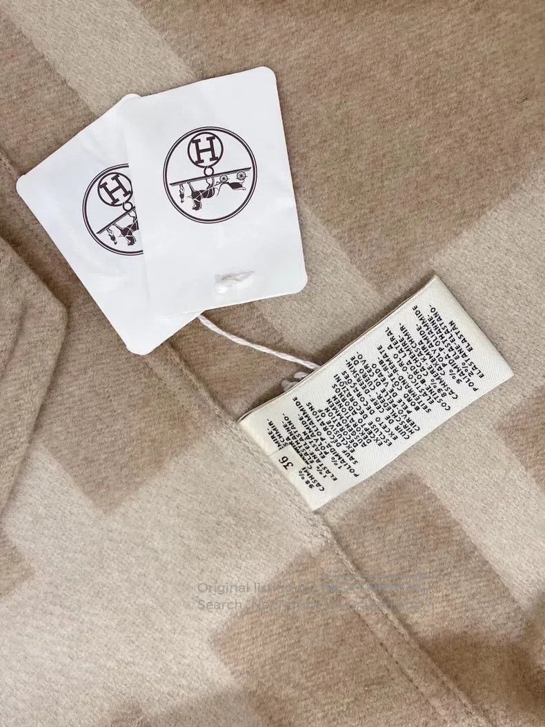Hermes Hermes Leather Sleeve Tweed Coat Size XS / US 0-2 / IT 36-38 - 6 Thumbnail