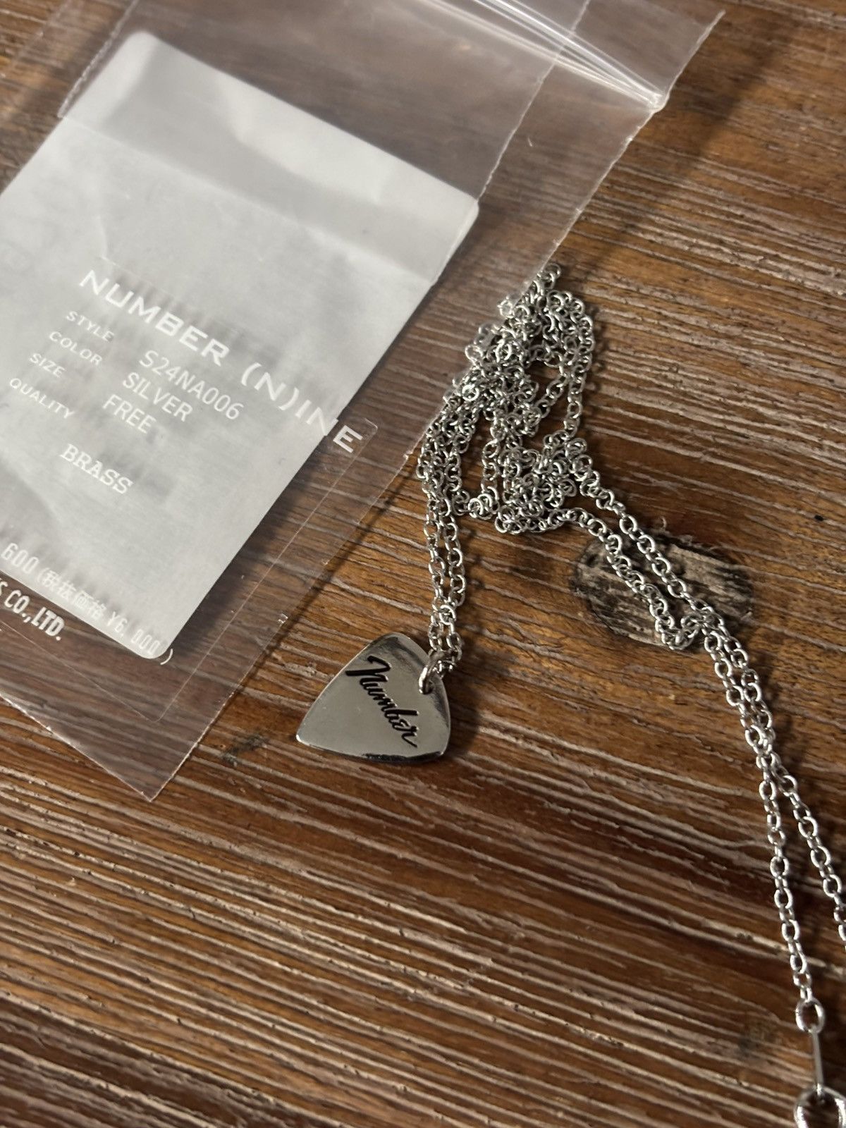 アクセサリー n (n) Number Nine Guitar Pick Neckless NEW! Number Nine Guitar Pick Necklace – StylisticsJapan.com