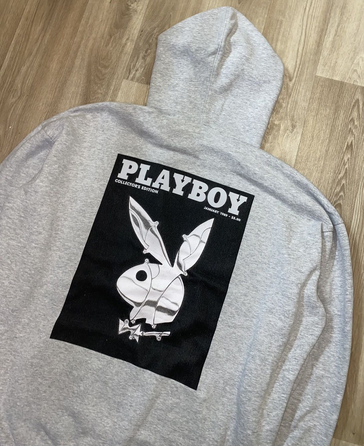Playboy × Vintage Hoodies Playboy Back Big Print Size US XL / EU 56 / 4 - 2 Thumbnail