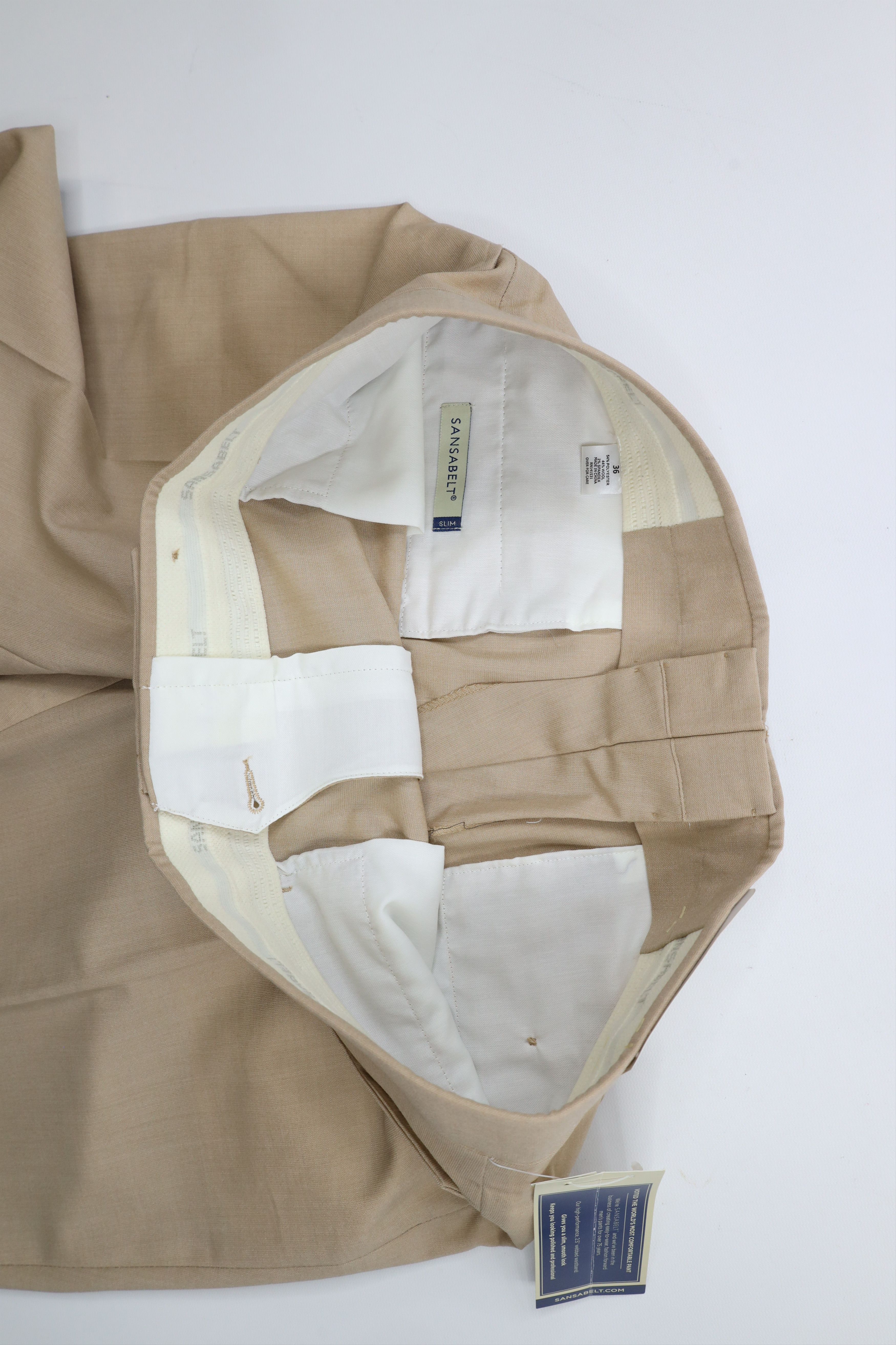 Vintage Deadstock Vintage 90s Streetwear Slim Chino Pants Beige Size US 36 / EU 52 - 8 Thumbnail