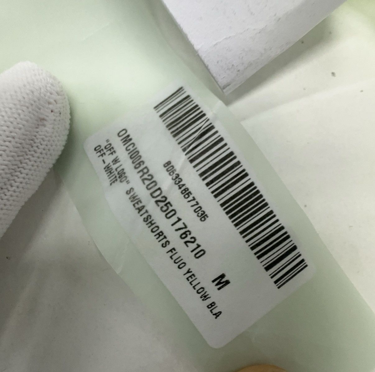 Off-White Off-White Fluorescent Yellow 3D Pencil Sweatshorts Size US 30 / EU 46 - 6 Thumbnail