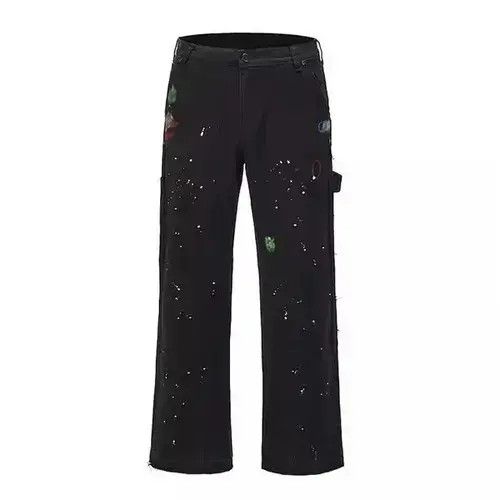 Other Paint Detail Patchwork Cargo Flared Pants Size US 32 / EU 48 - 3 Thumbnail