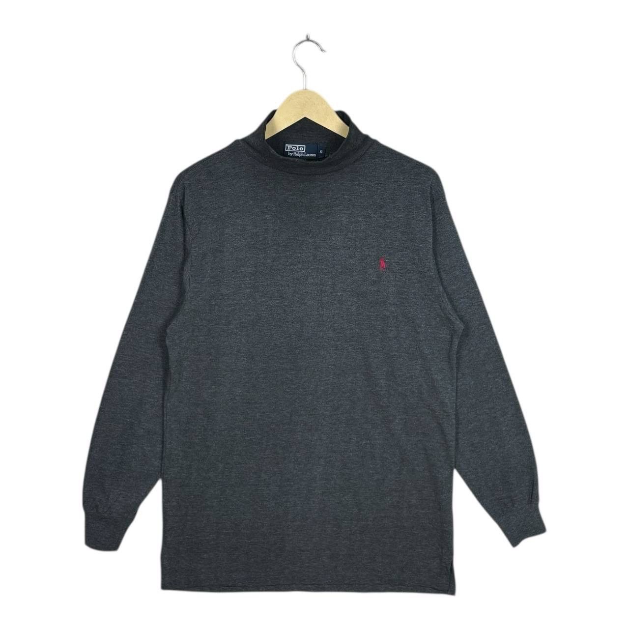 Polo Ralph Lauren Vintage Polo Ralph Lauren Mock Neck Gray S 90s Y2K Knit Size US S / EU 44-46 / 1 - 1 Thumbnail