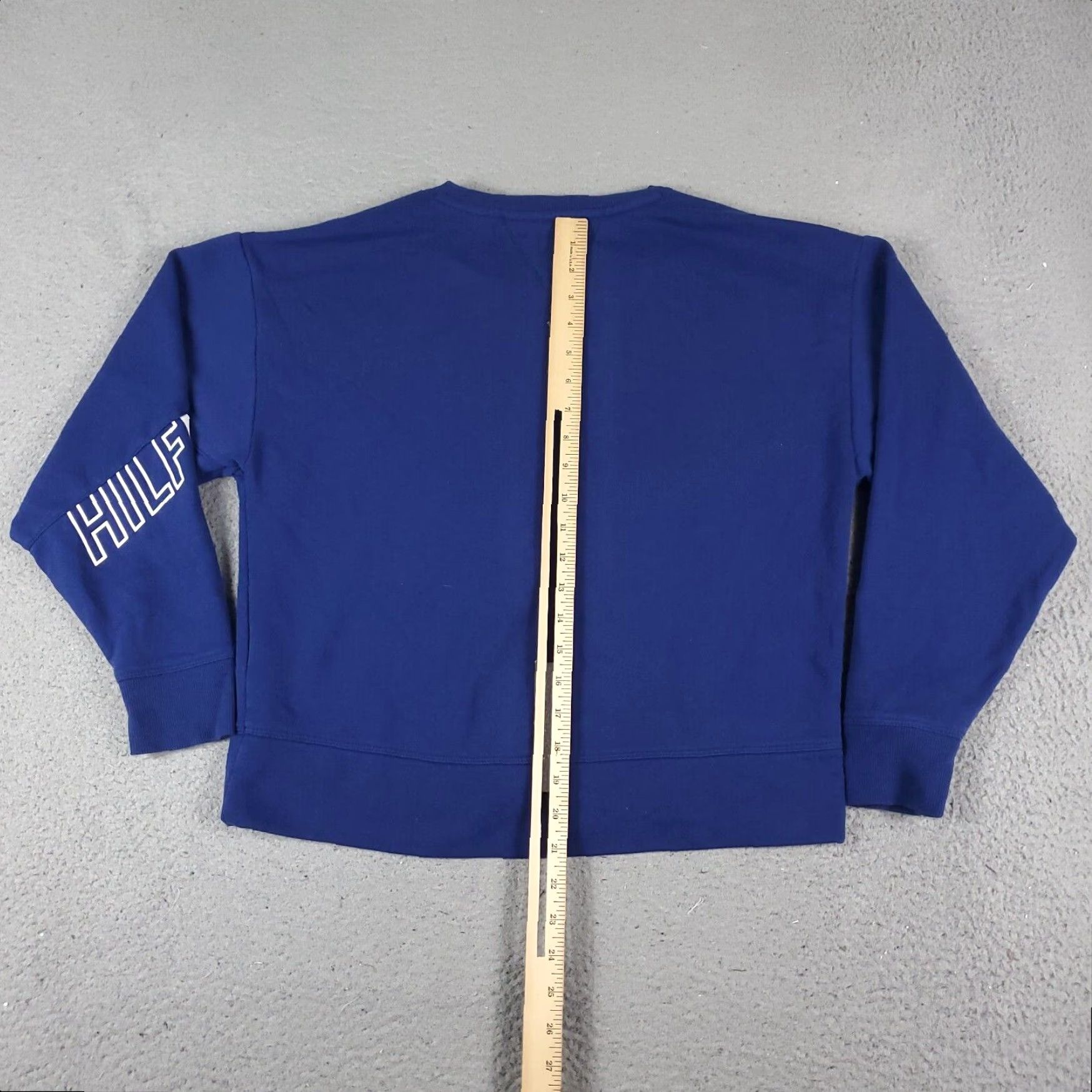 Tommy Hilfiger Tommy Hilfiger Pullover Sweater Womens Small Blue Long Sleeve Crew Neck Cotton Size S / US 4 / IT 40 - 7 Thumbnail