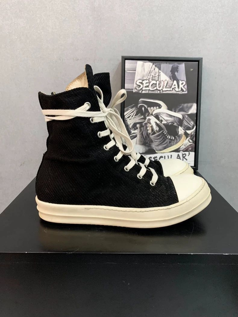 Rick Owens Rick Owens High-Top Canvas Sneakers-2507 Size US 10 / EU 43 - 3 Thumbnail