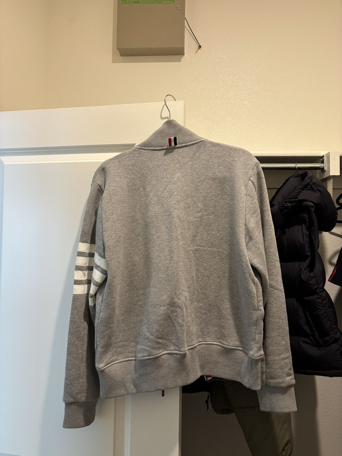 Thom Browne Thom Browne Grey Bomber Jacket Size US S / EU 44-46 / 1 - 5 Thumbnail