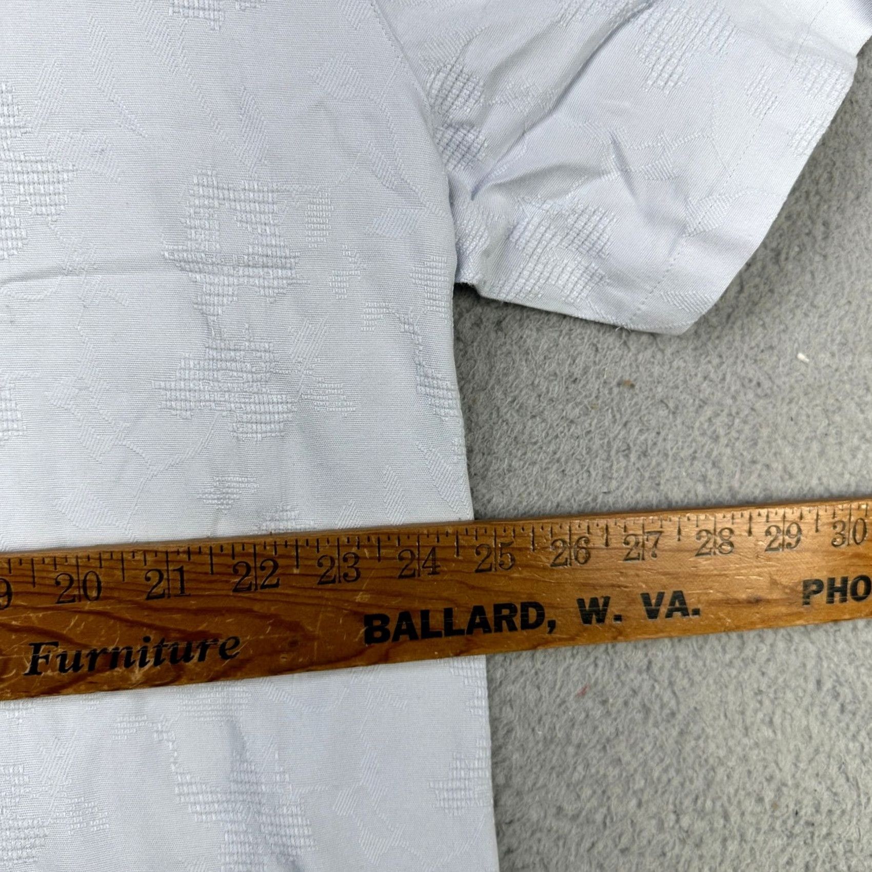 Vintage 7 Diamonds Mens Button Up Shirt 2XL Light Blue Tectured Short Sleeve Stretch NEW Size US XXL / EU 58 / 5 - 7 Thumbnail