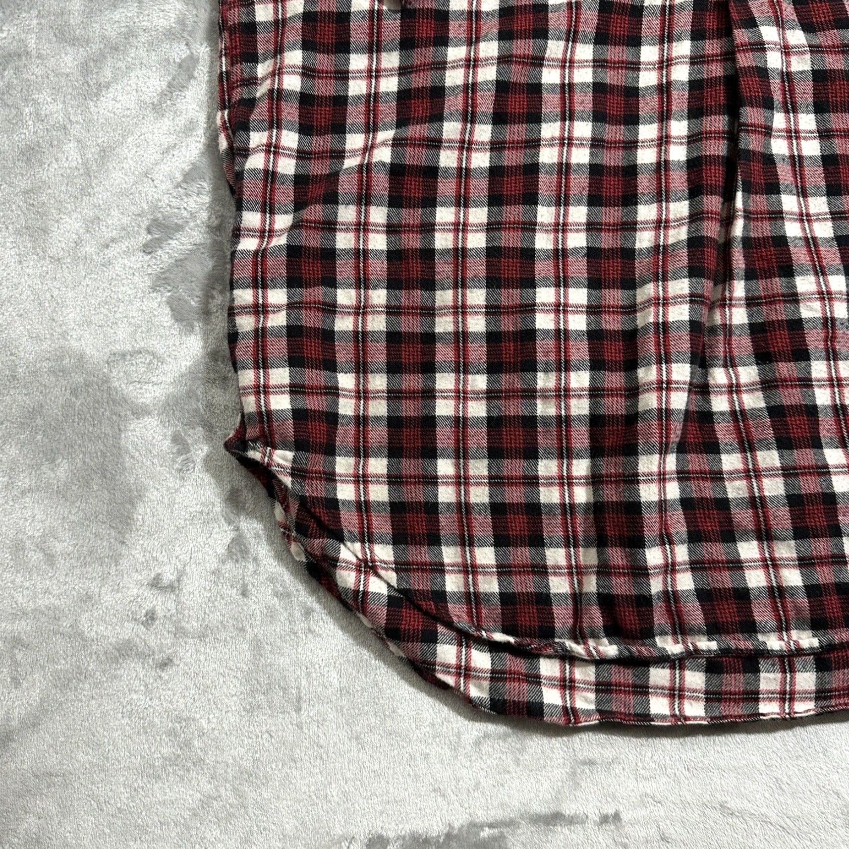 Ralph Lauren VINTAGE Ralph Lauren Polo Shirt Men's Large Plaid Red White 3/4 Sleeve Cotton Flannel Button-Up Logo Classic Polo Shirt Mens Size US L / EU 52-54 / 3 - 5 Thumbnail