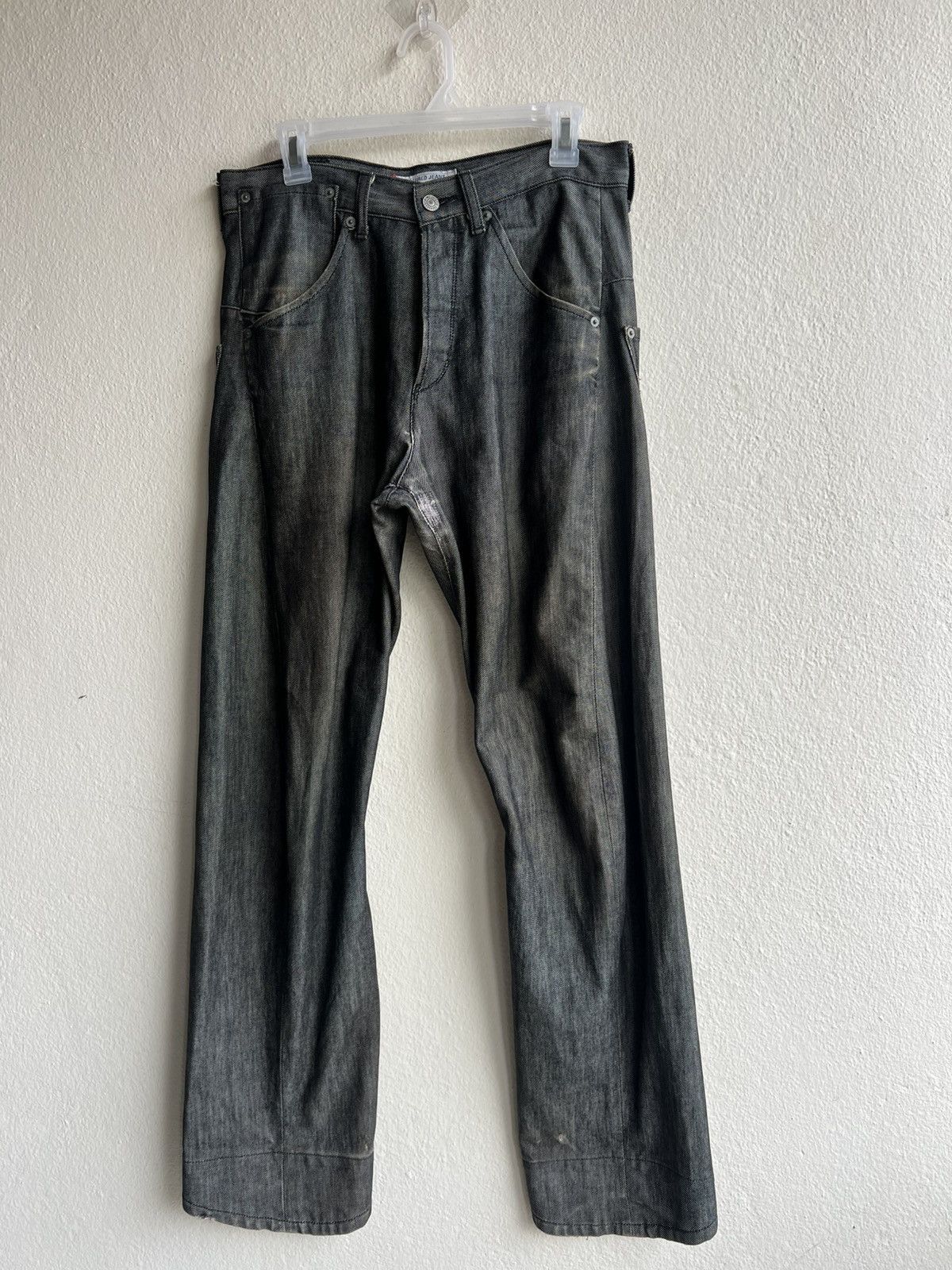 Levi's Dirty Mud Stains Denim Vintage 2000 Levi’s Engineered Jeans Size US 31 - 2 Thumbnail