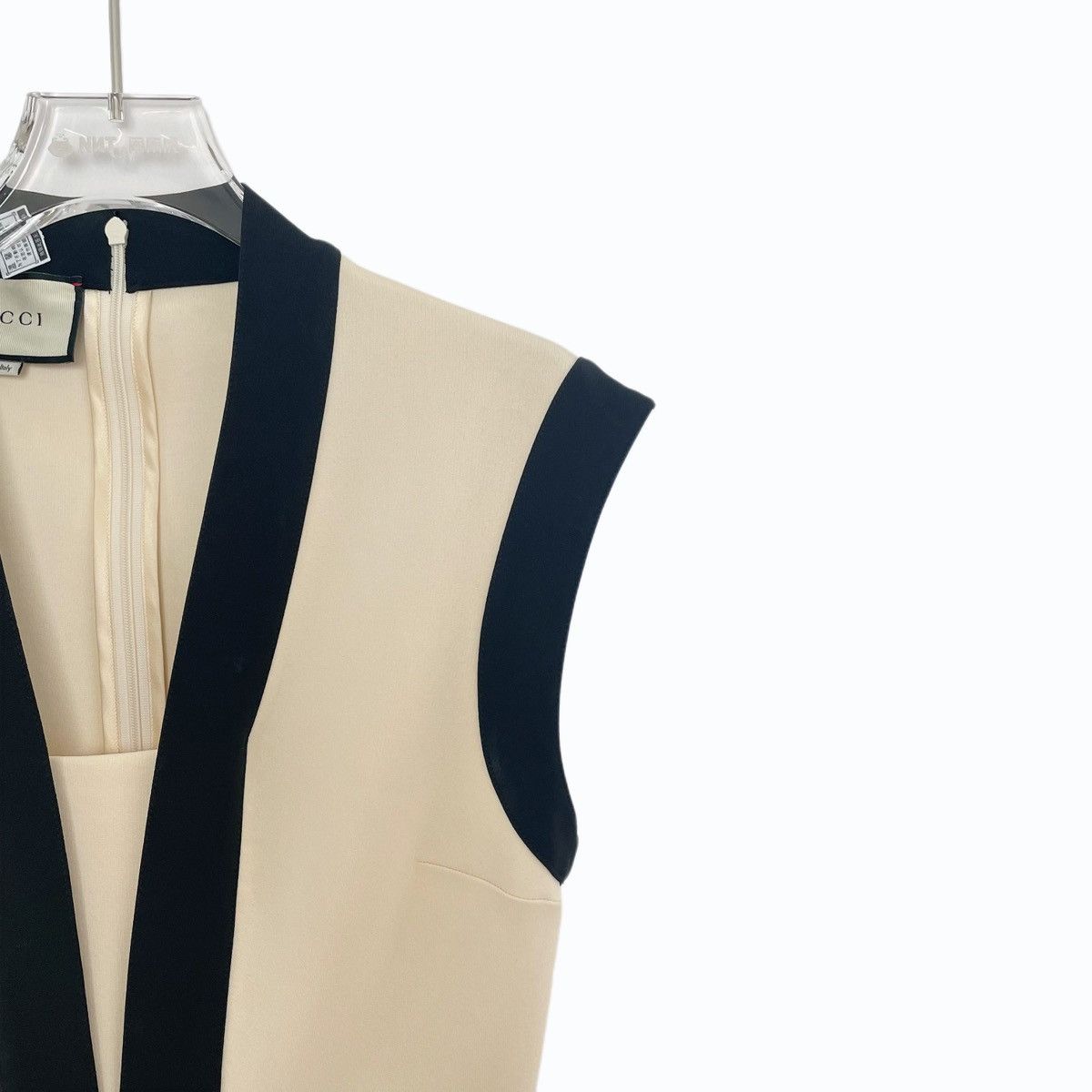 Gucci Gucci Panda Trim Sleeveless Dress K26WX Size M / US 6-8 / IT 42-44 - 3 Thumbnail