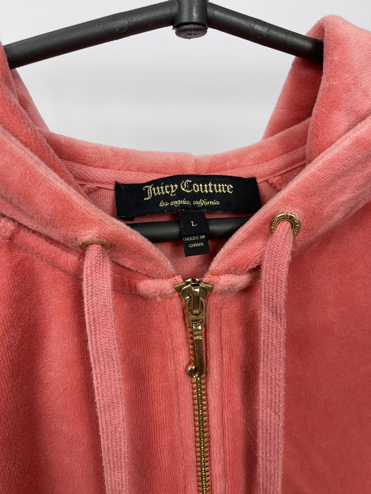 Juicy Couture Juicy Couture Full Zip Long Sleeve Hoodie Pink Size L Women Size L / US 10 / IT 46 - 4 Thumbnail