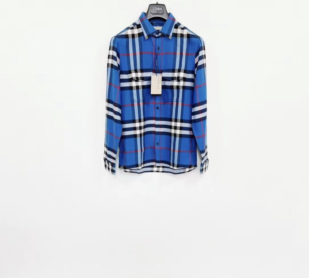 Burberry BURBERRY 100% Cotton Heavyweight Long Sleeve Shirt J30 Size US S / EU 44-46 / 1 - 1 Thumbnail