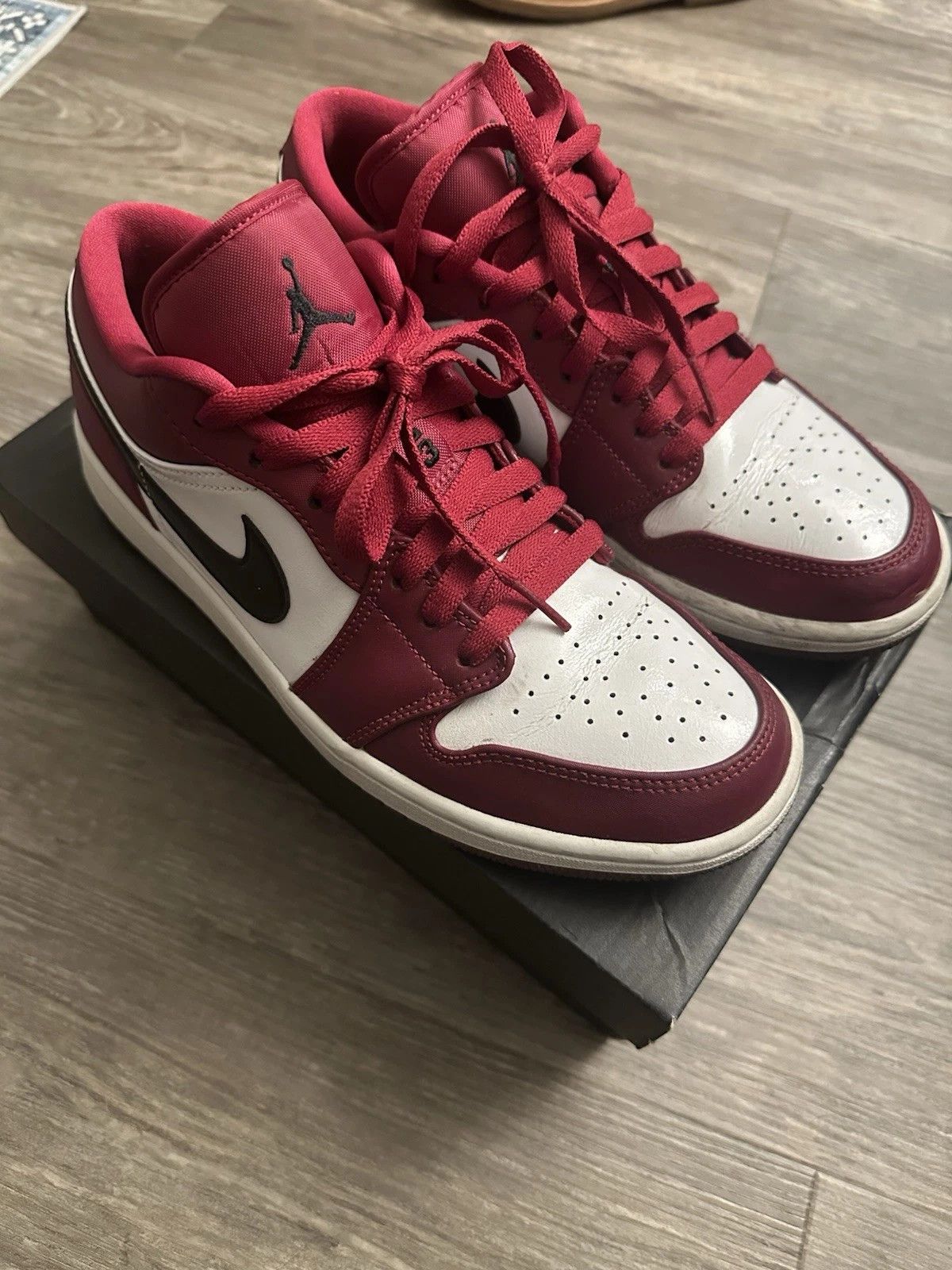Jordan Brand Jordan 1 Low Noble Red Size 7 Mens Size US 7 / EU 40 - 1 Thumbnail
