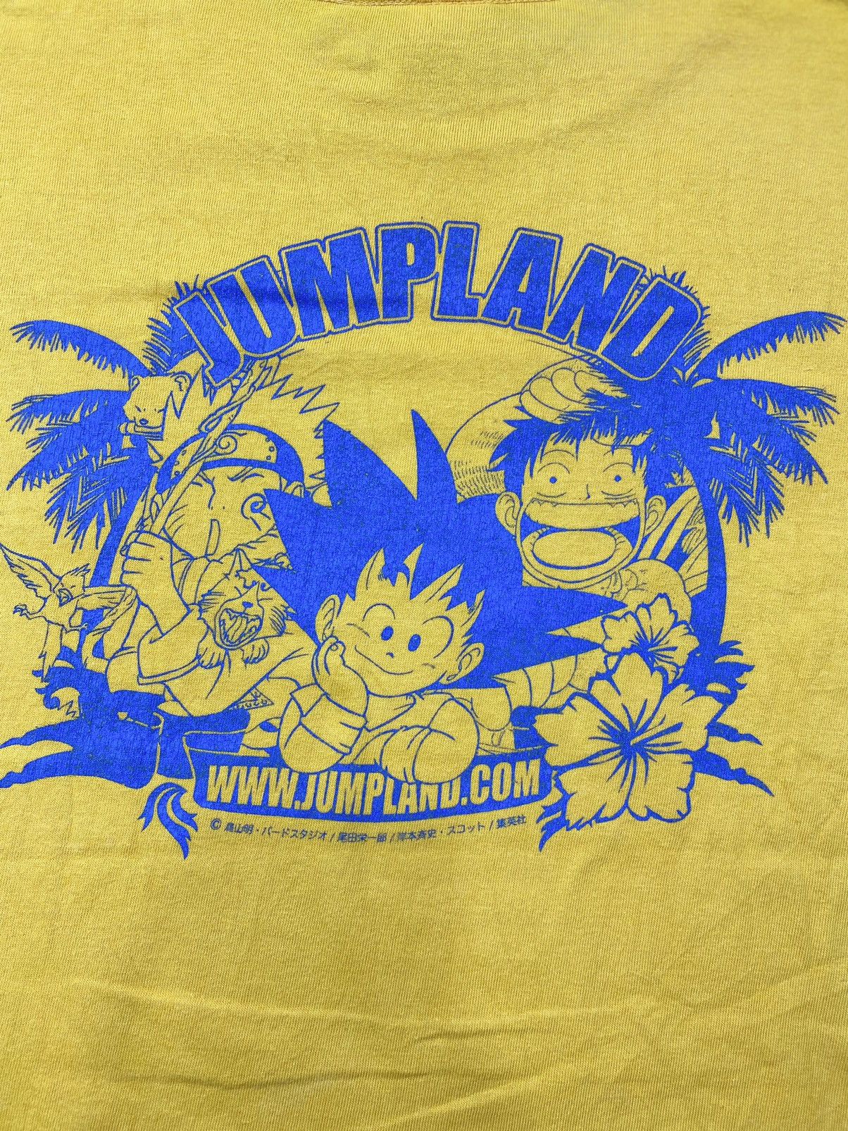 Anime × Cartoon Network × Japanese Brand Rare!! Naruto Dragon Ball One piace Jumpland t-shirt Size US S / EU 44-46 / 1 - 2 Thumbnail