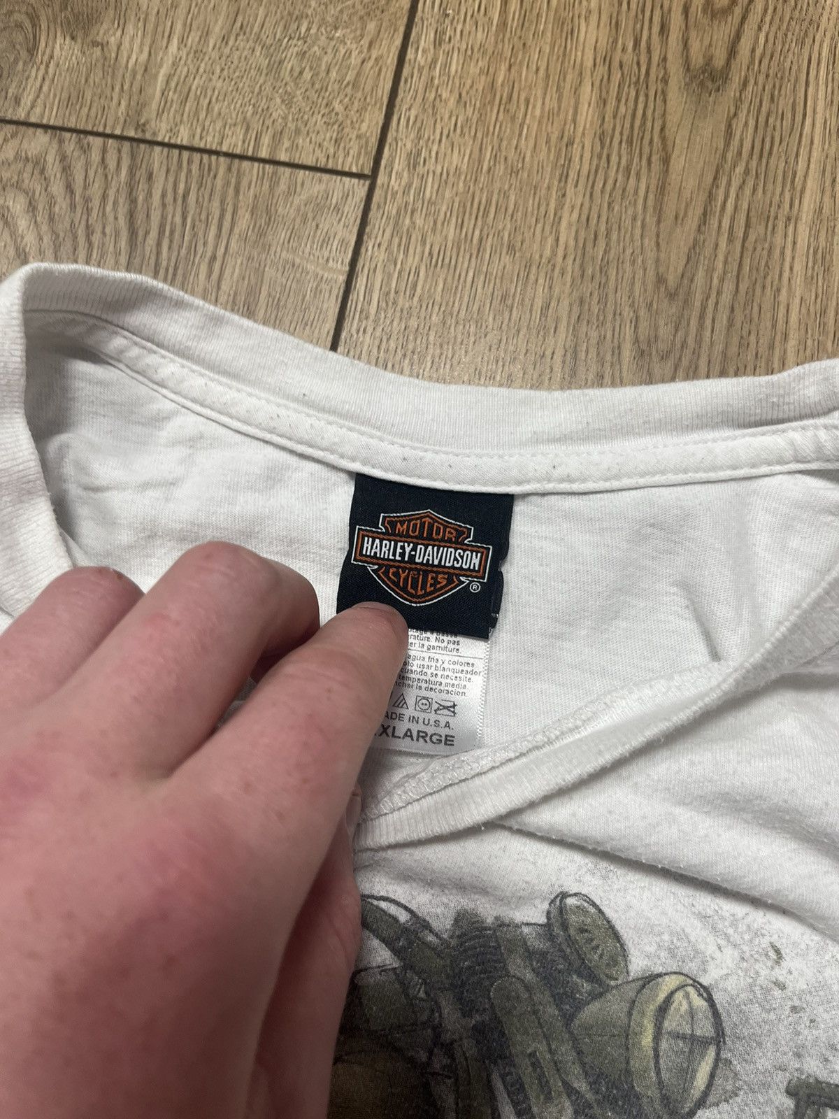 Harley Davidson × Vintage Vtg Harley Davidson rare t Shirt Size US XXL / EU 58 / 5 - 12 Thumbnail