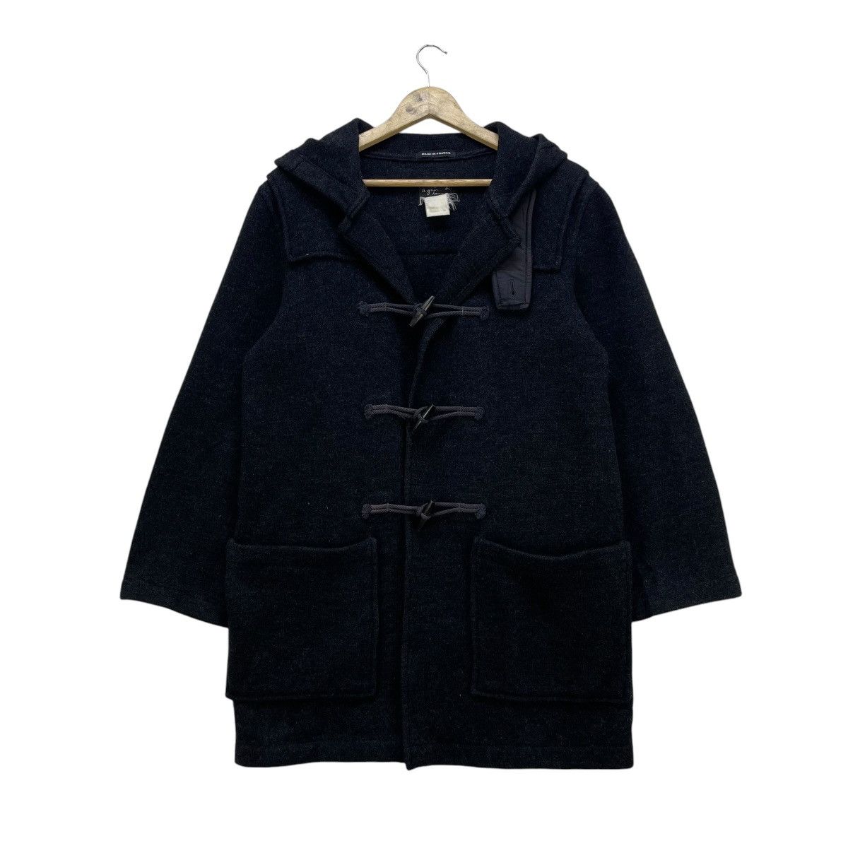 Autumn Cashmere × agnes b. 💥Vintage Agnes B Homme Paris Toggles Button Hooded Jacket Size US M / EU 48-50 / 2 - 4 Thumbnail