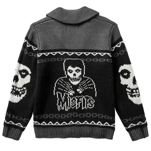 Vintage Retro Long Sleeves Gothic Knit Sweater Size US XL / EU 56 / 4 - 2 Thumbnail