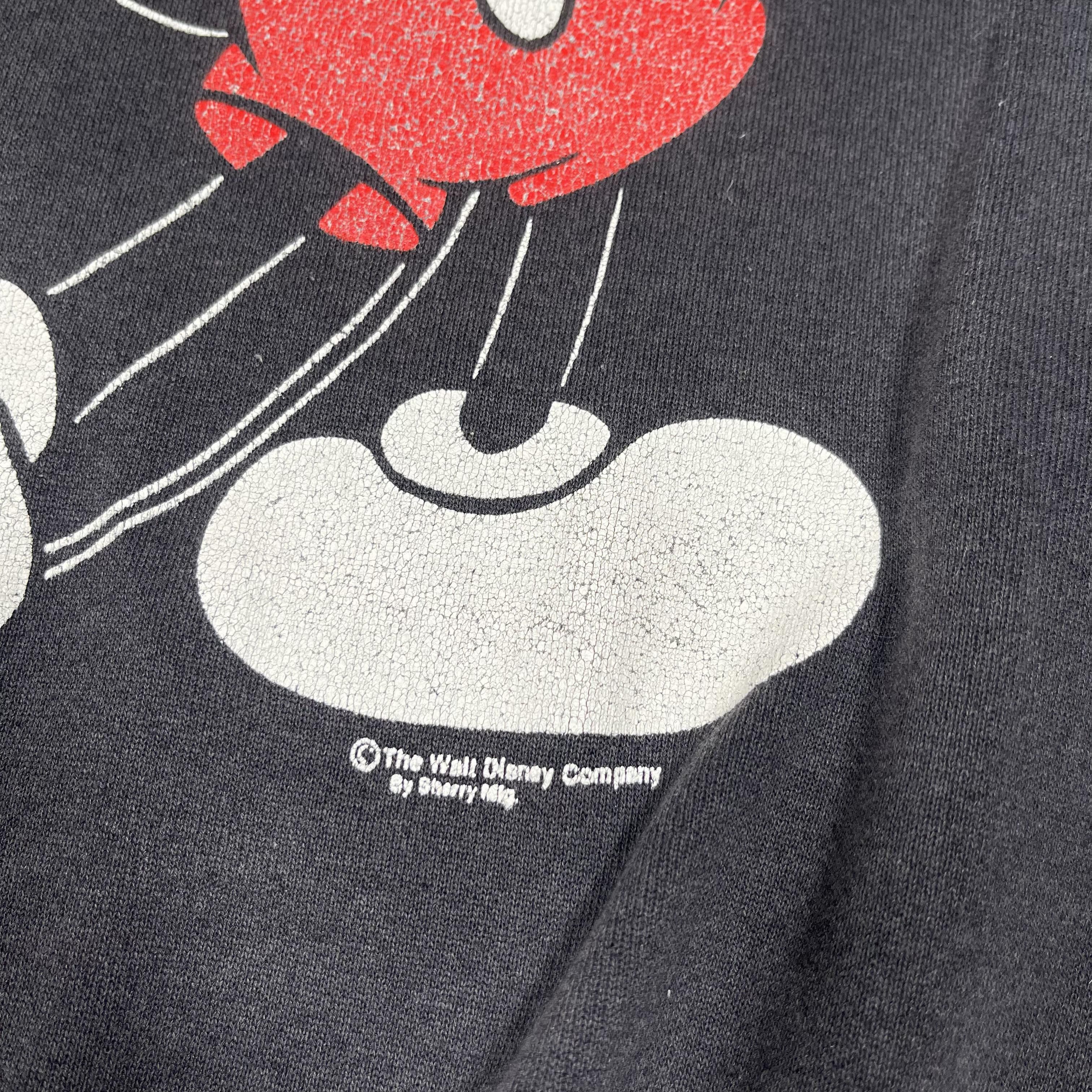 Mickey Mouse × Vintage Vintage 1980 Oneita Mickey Mouse Sun Faded Crewneck Size US L / EU 52-54 / 3 - 7 Thumbnail